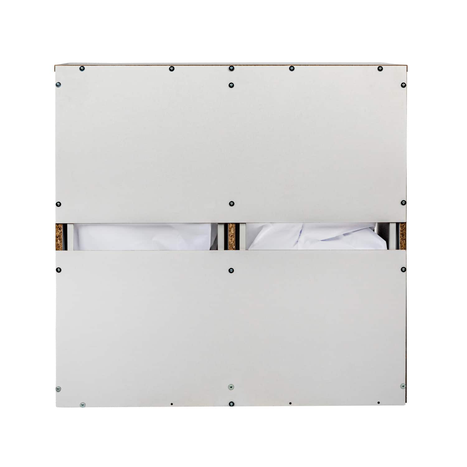 Household Essentials 30" Scandi White Finish Laundry Sorter Cabinet