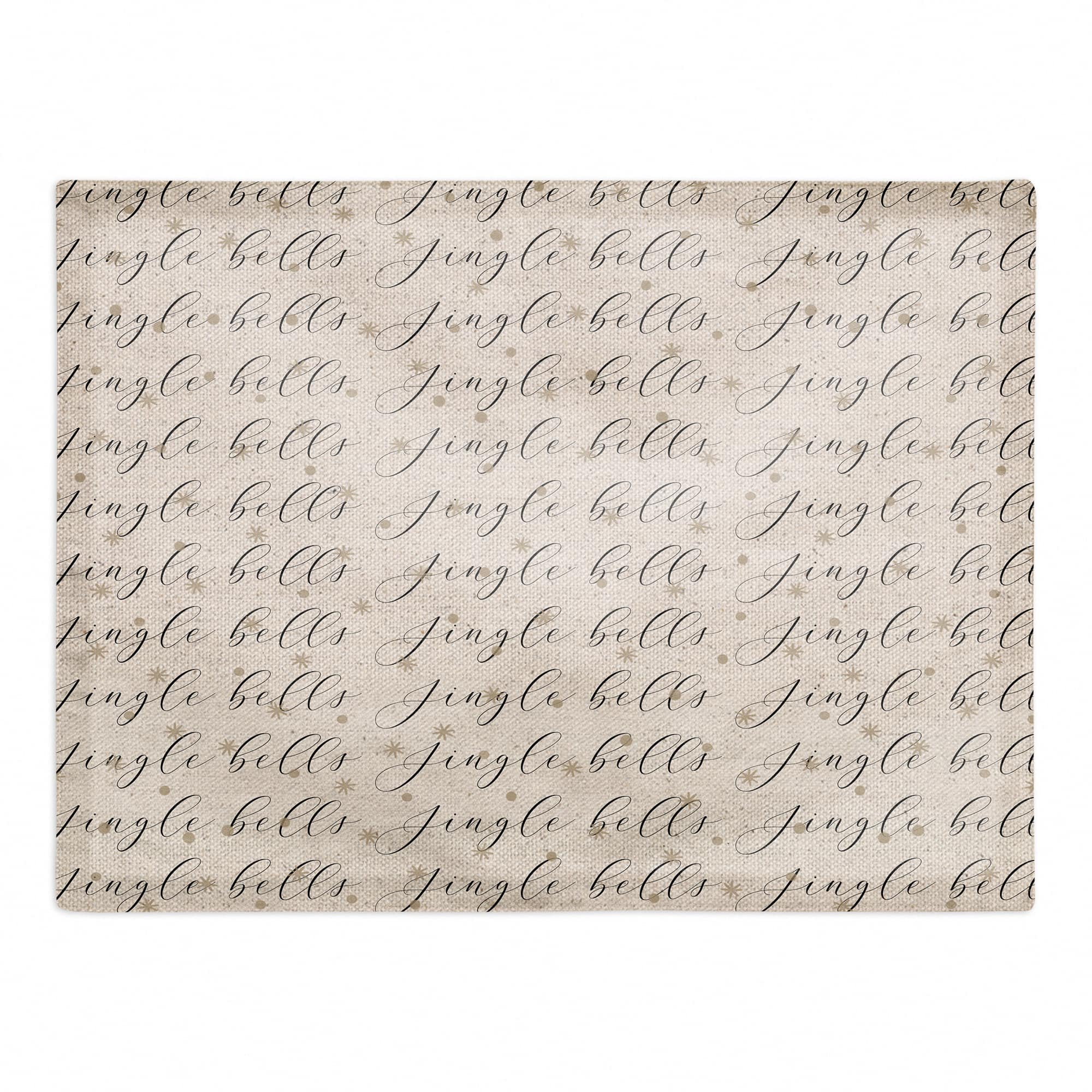 Jingle Bells Script 14" x 18" Cotton Twill Placemat