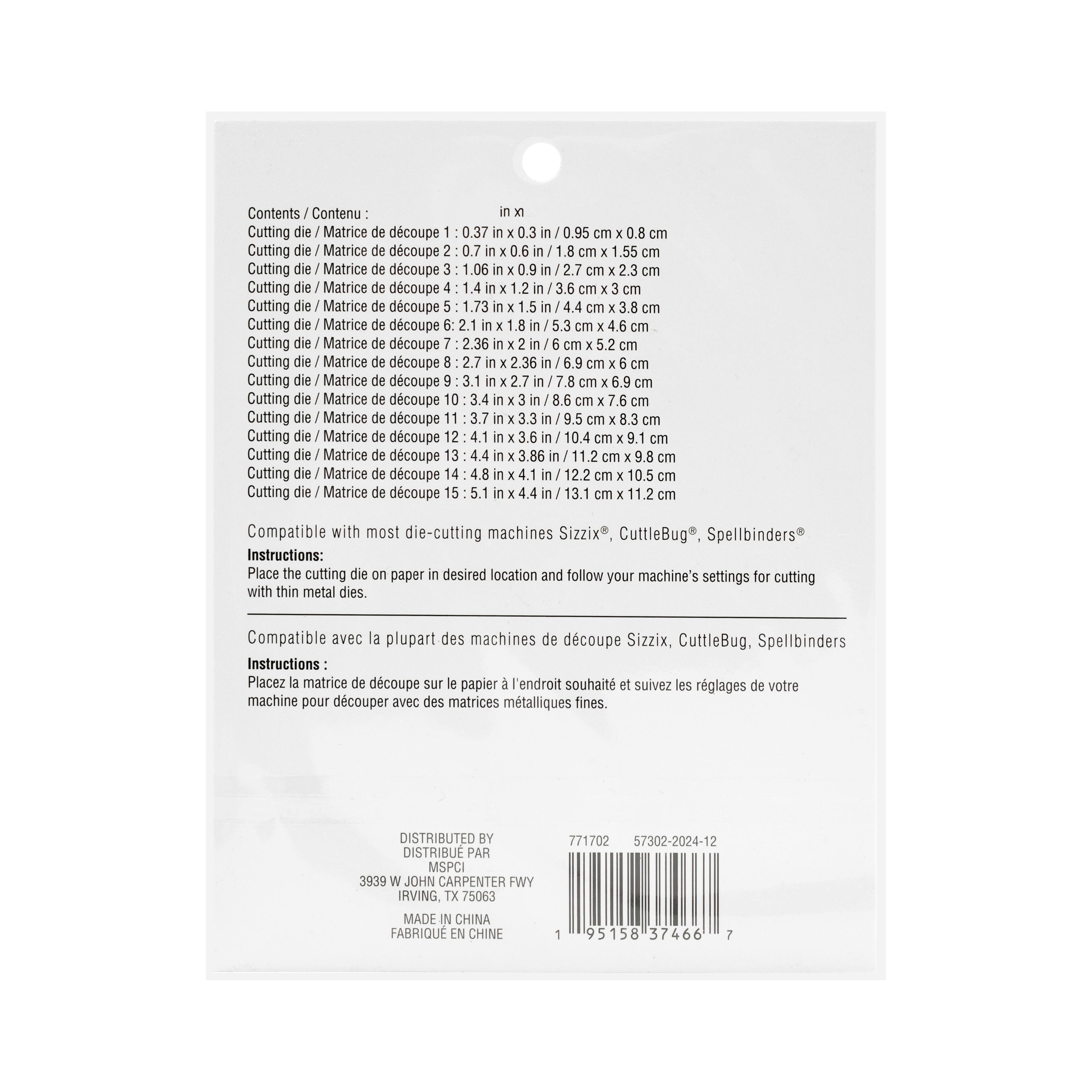 6 Pack: Heart Cutting Die Set by Recollections™