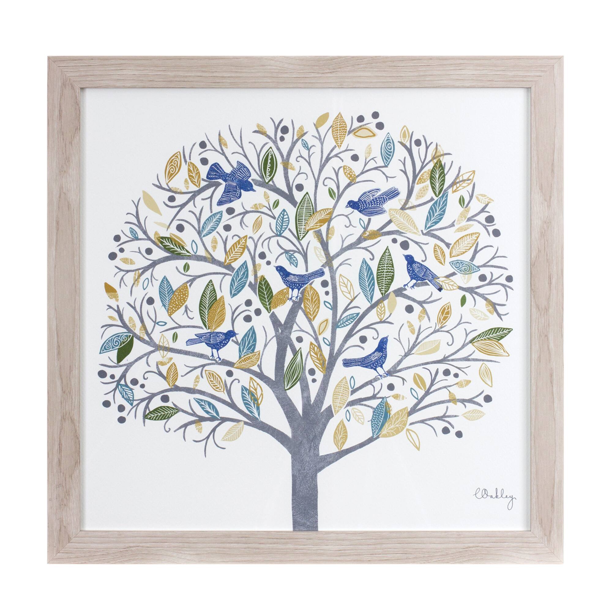 Framed Tree Print Set