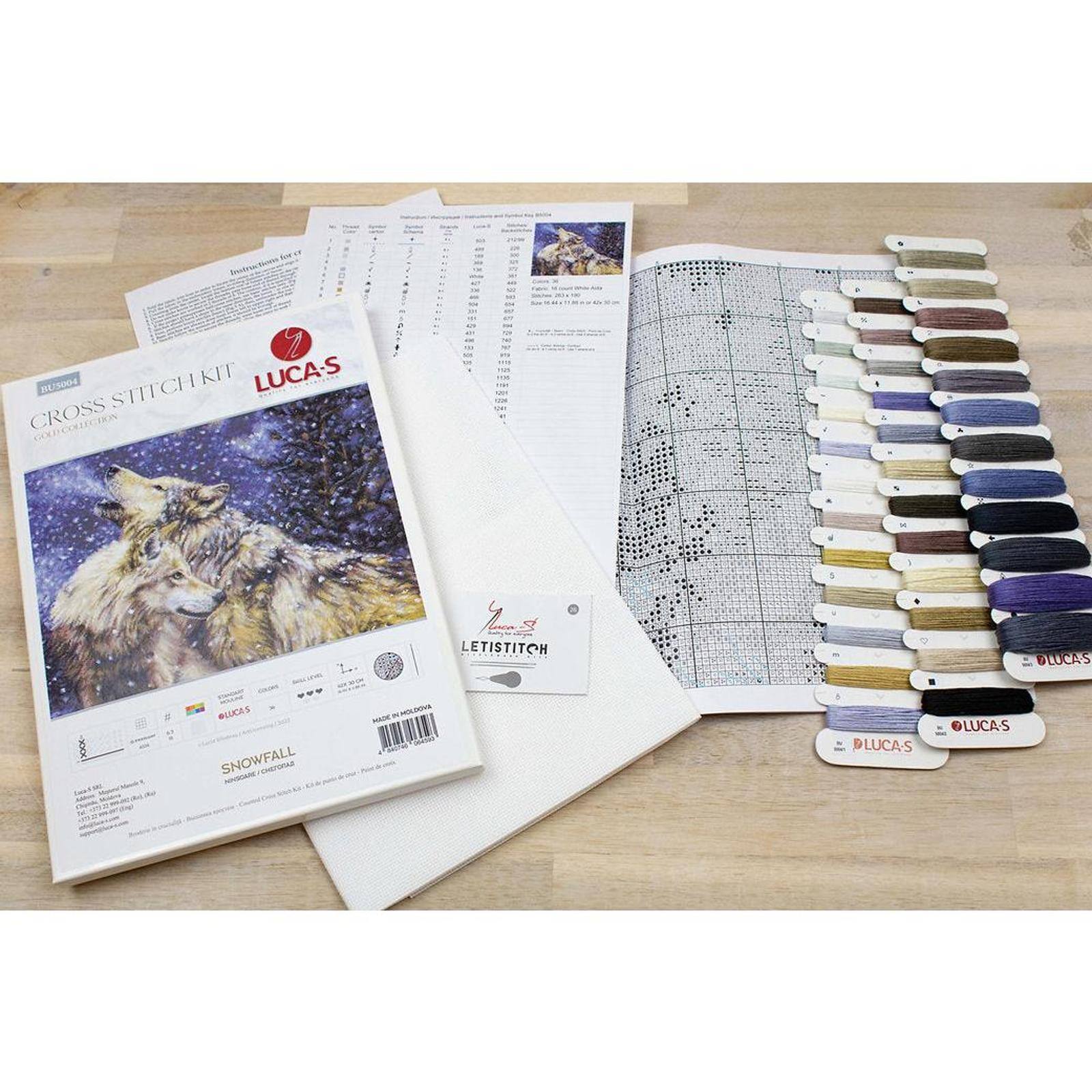 Luca-S Snowfall Counted Cross Stitch Kit