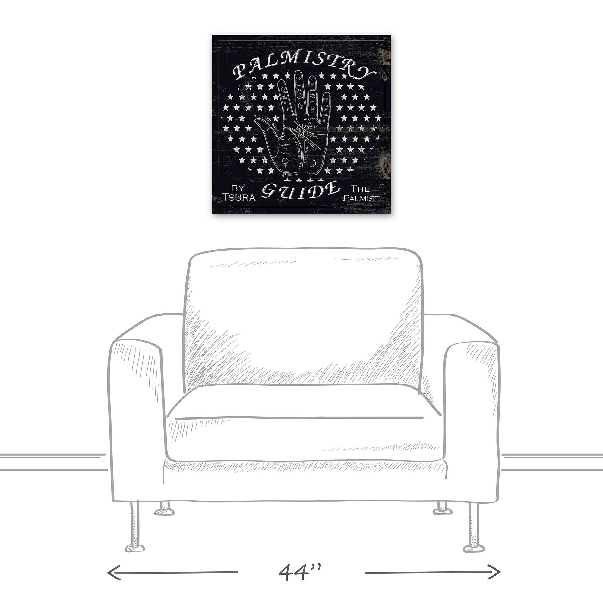 Palm Reading Guide 3 20" x 20" Canvas Wall Art