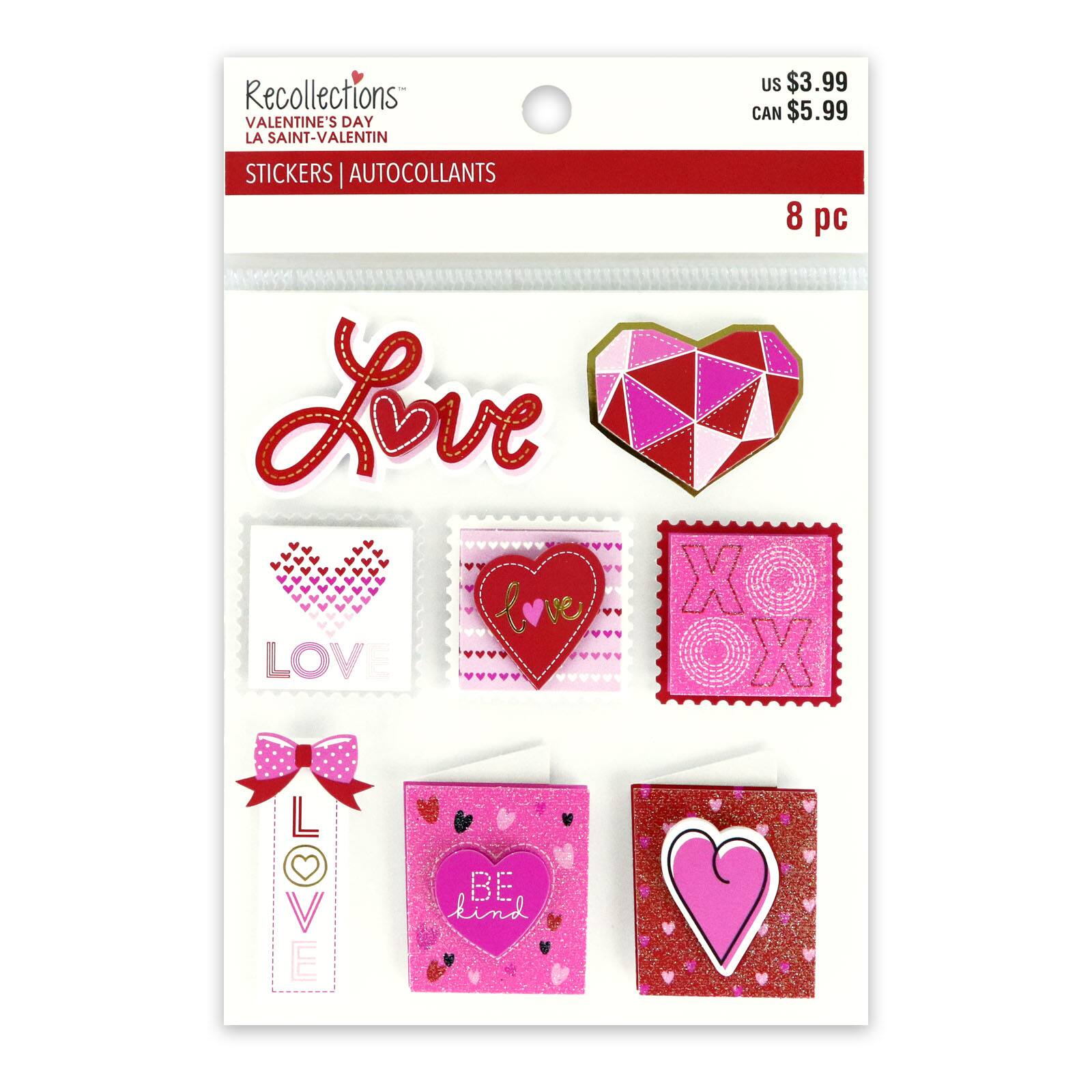 3.8 x 4 Red Heart Cards & Envelopes by Recollections™, 24ct.