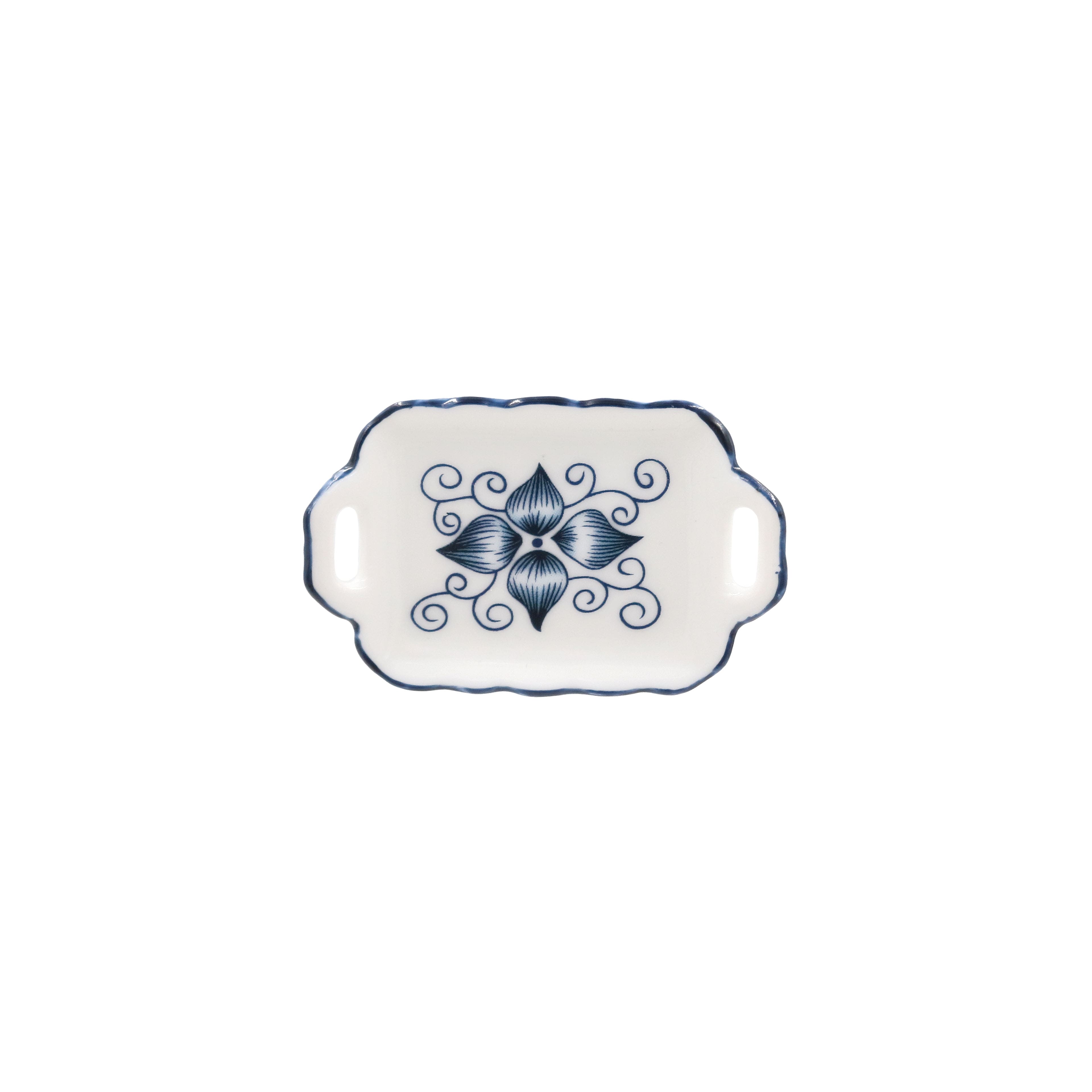Miniature Blue &#x26; White Platter by Make Market&#xAE;