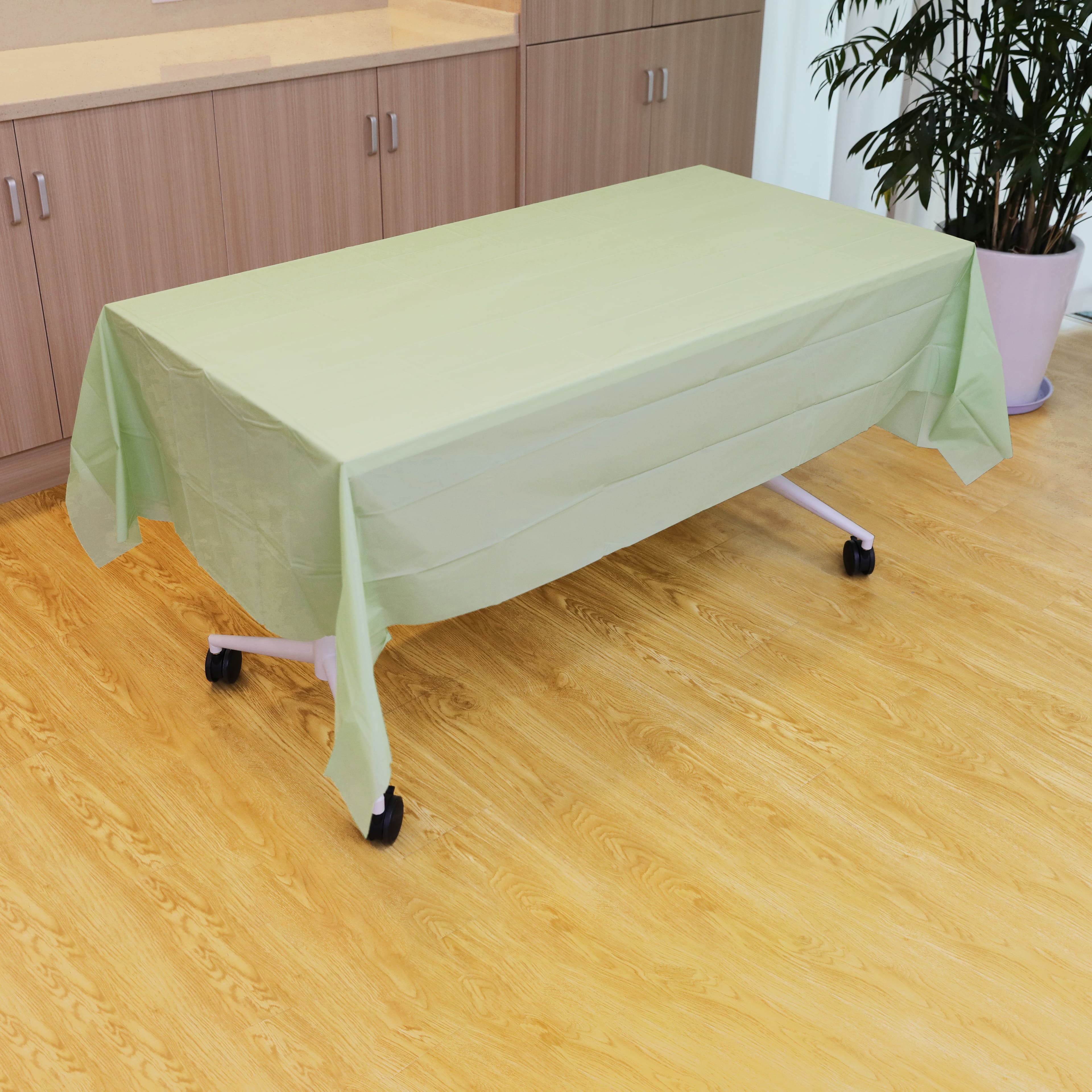 54&#x22; x 108&#x22; Baby Mint Plastic Table Cover by Celebrate It&#x2122;