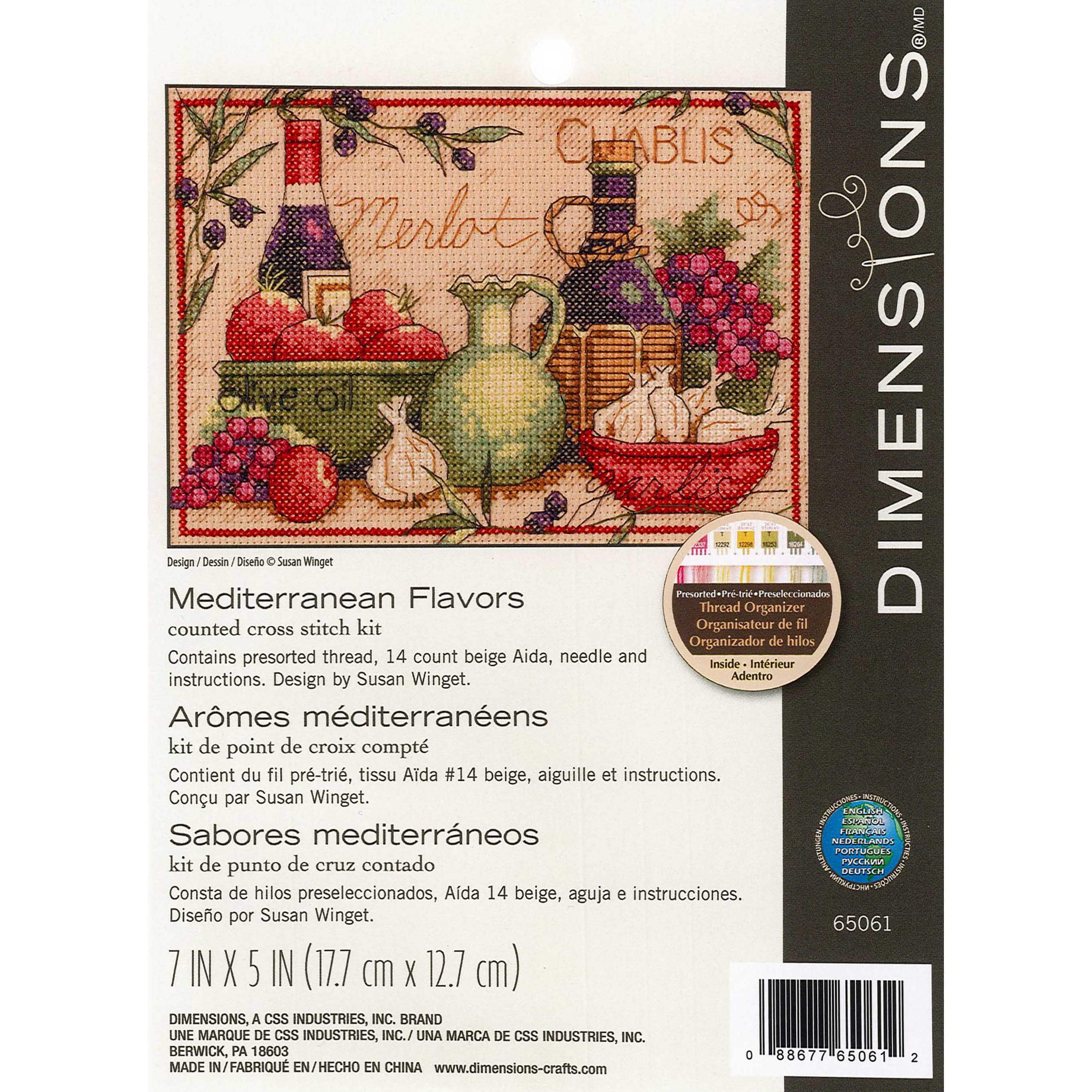 Dimensions Mediterrance Flavor Cross Stitch Kit