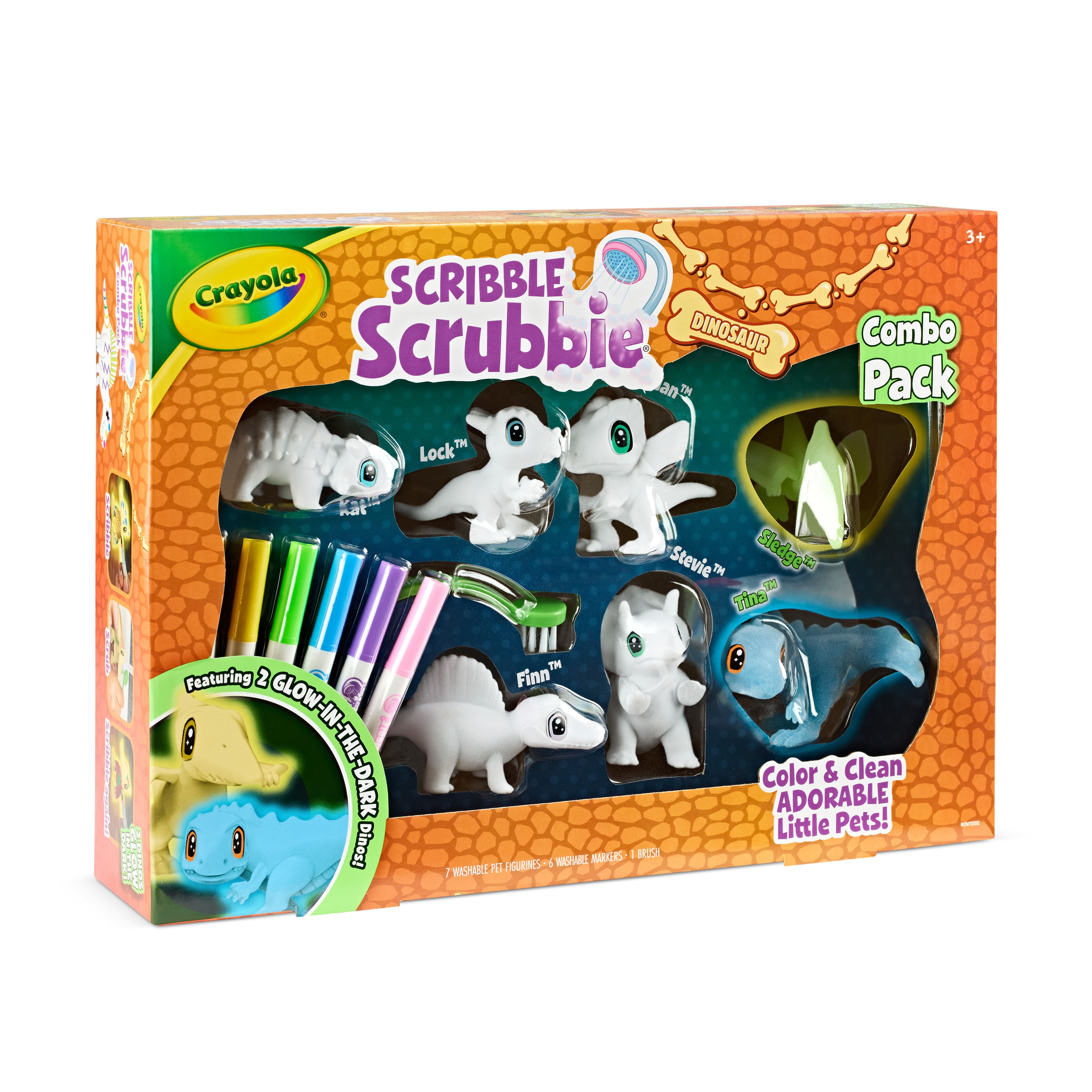 Crayola&#xAE; Scribble Scrubbie Dinosaur Glow Combo Pack