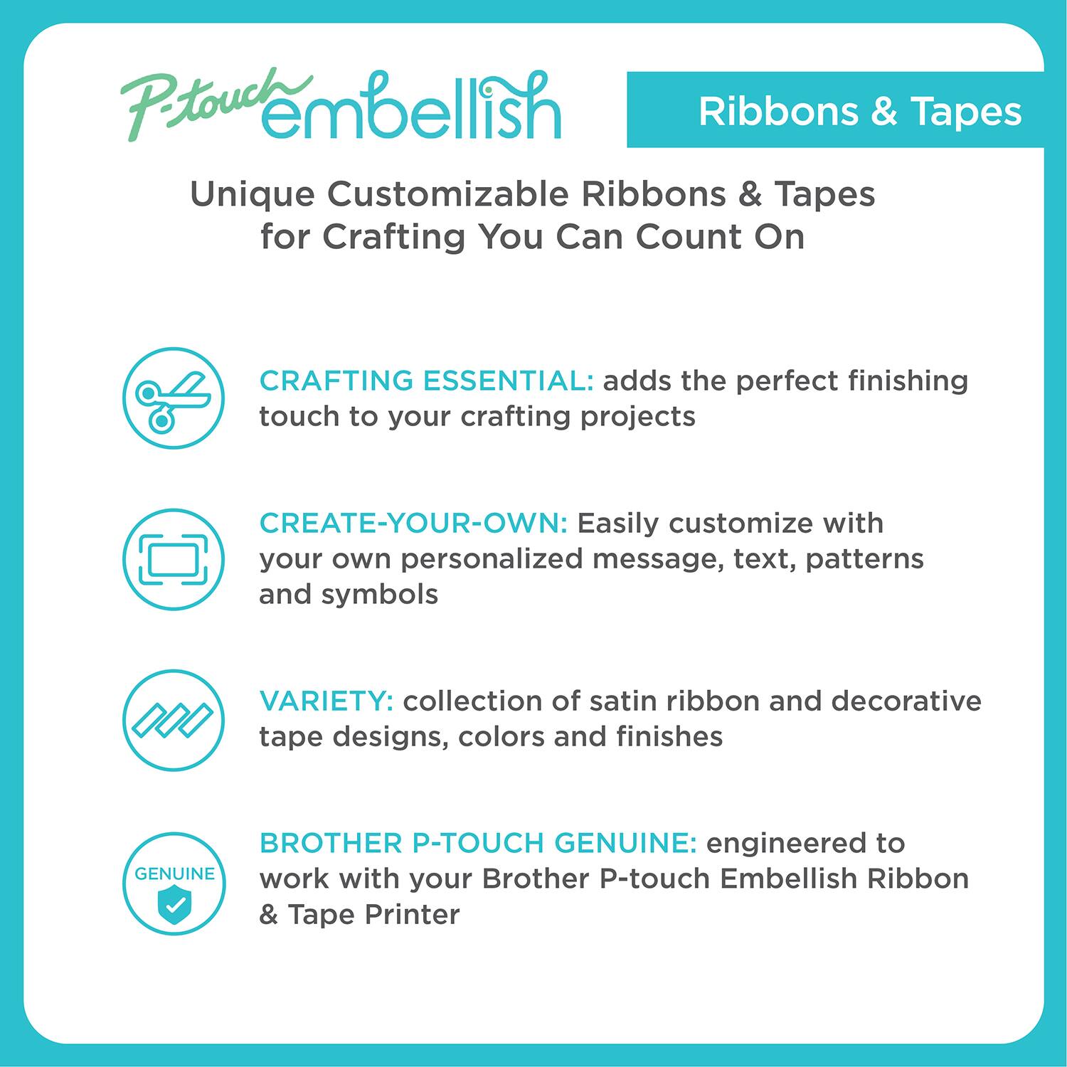 6 Packs: 3 ct. (18 total) Brother P-touch Embellish Multicolor Washi Tape
