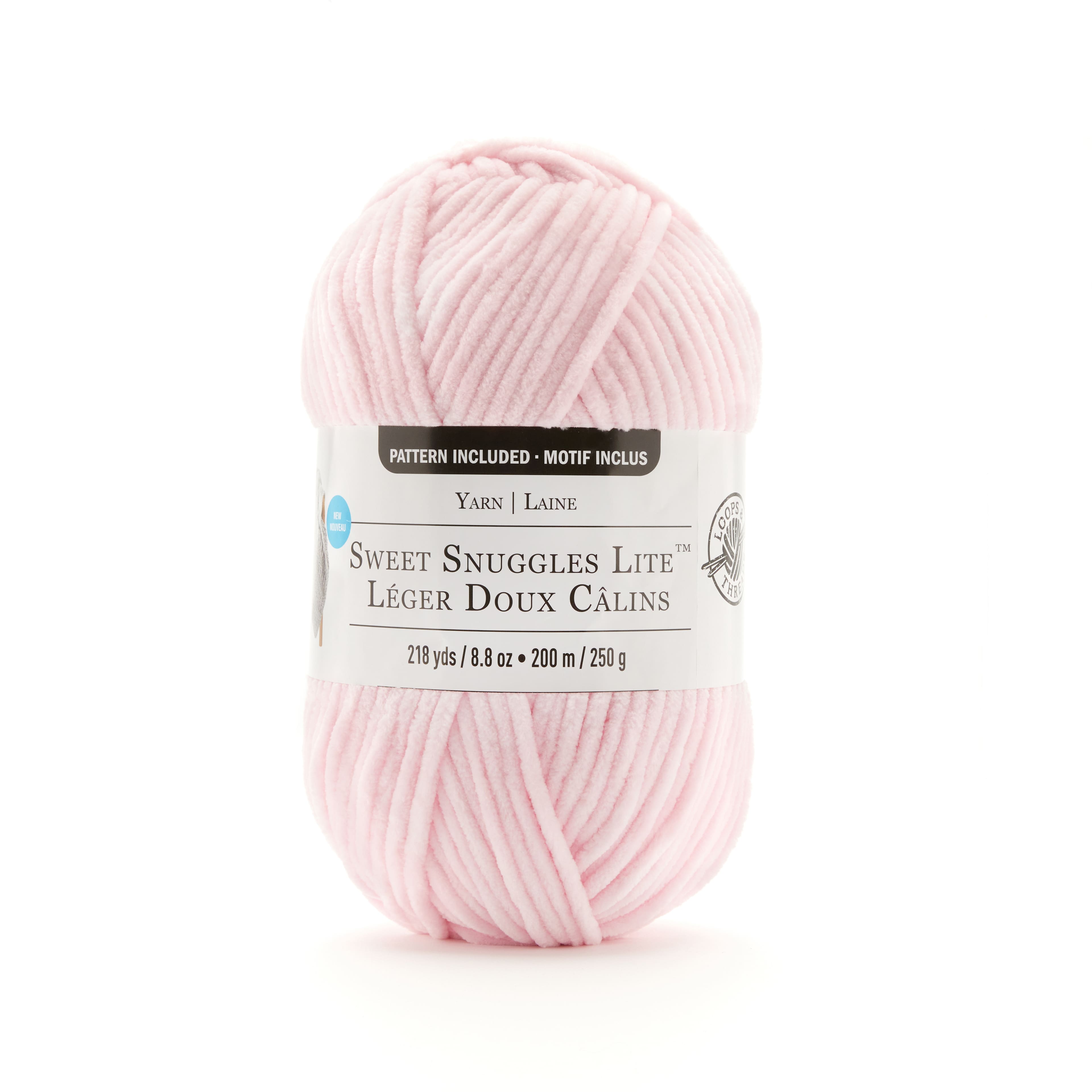 Loops & Threads® Sweet Snuggles Lite Prefect Pink Hooded Huggie Blanket