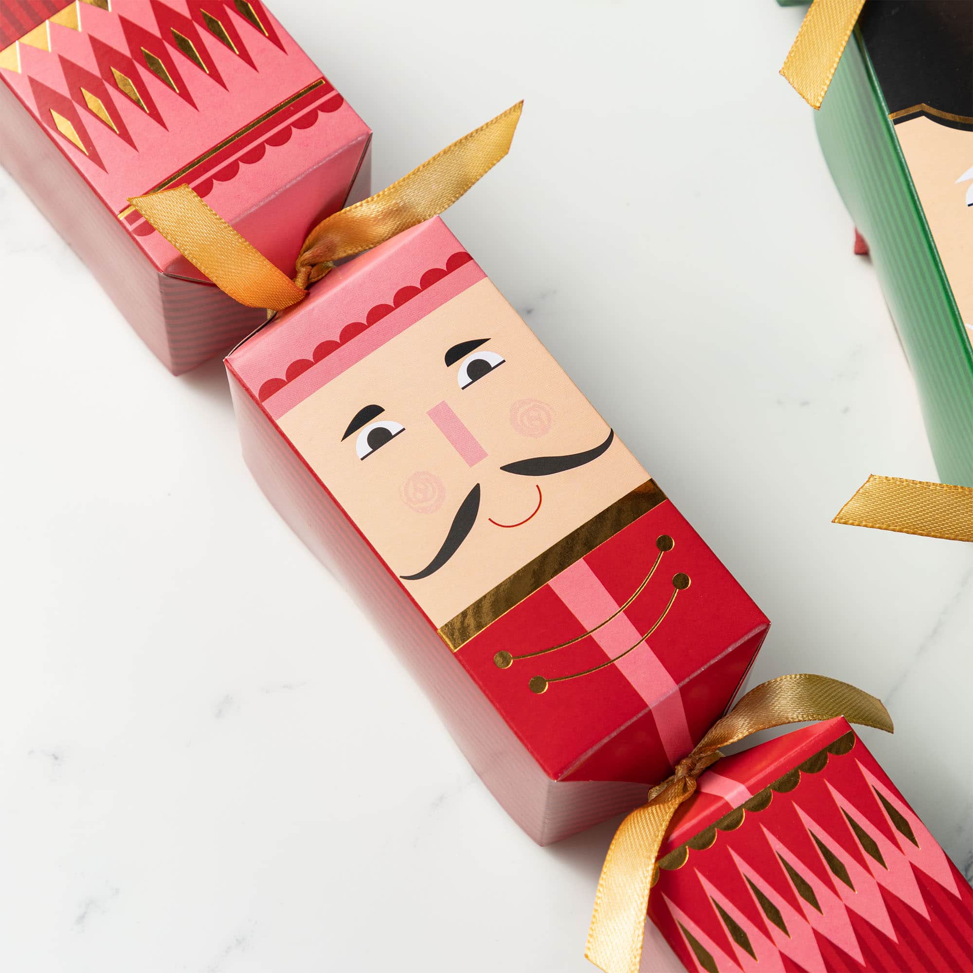 Glitzhome&#xAE; 8PK 2&#x22;D x 12&#x22;H Nutcracker Christmas Party Crackers with Gift Contents