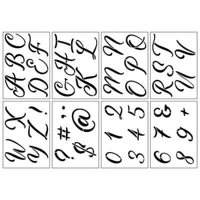 1.5 Handletter Alphabet Stencils by Craft Smart®