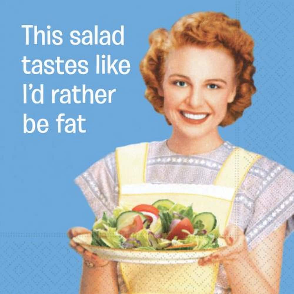 JAM Paper I&#x27;d Rather Be Fat Cocktail Napkins, 40ct.