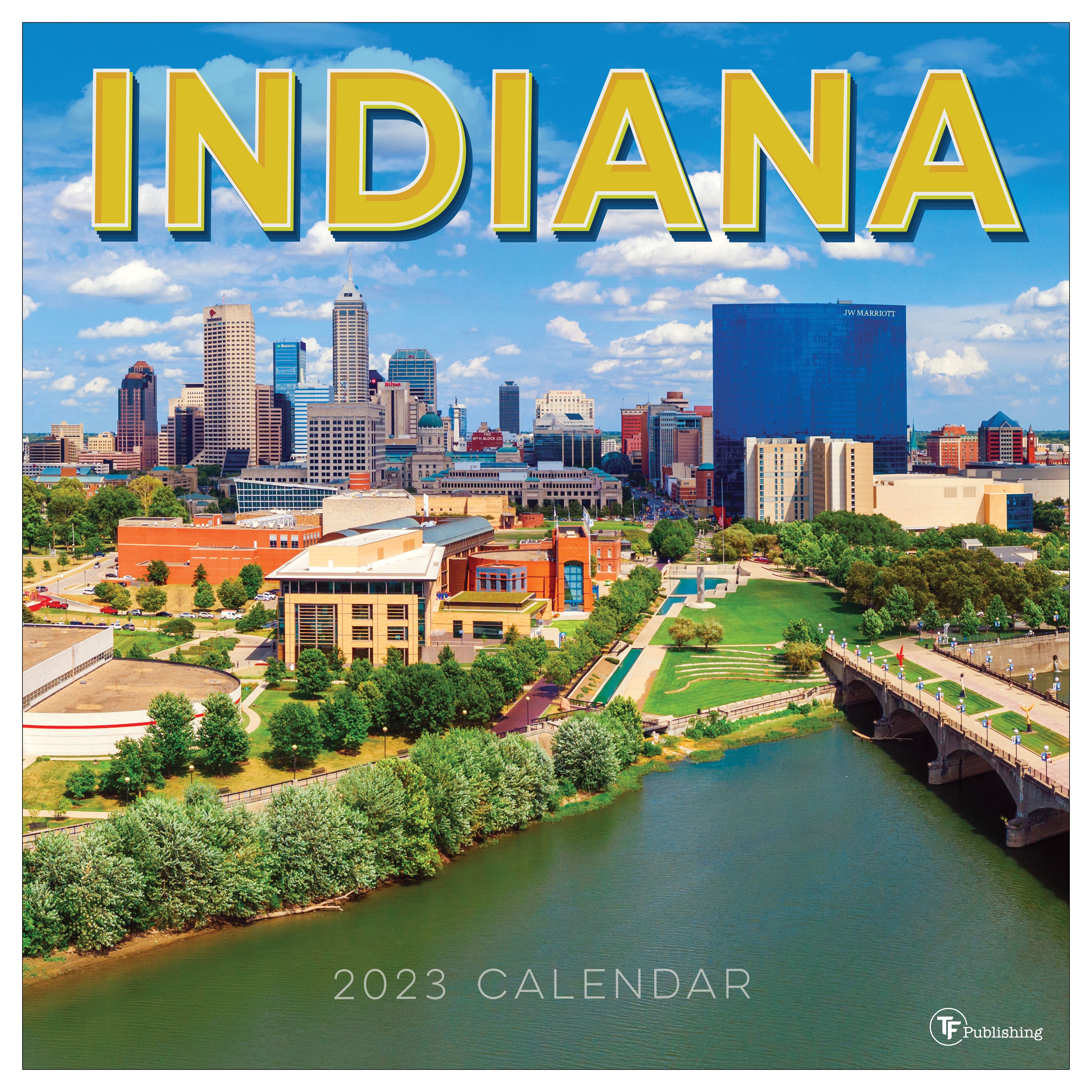TF Publishing 2023 Indiana Wall Calendar Michaels