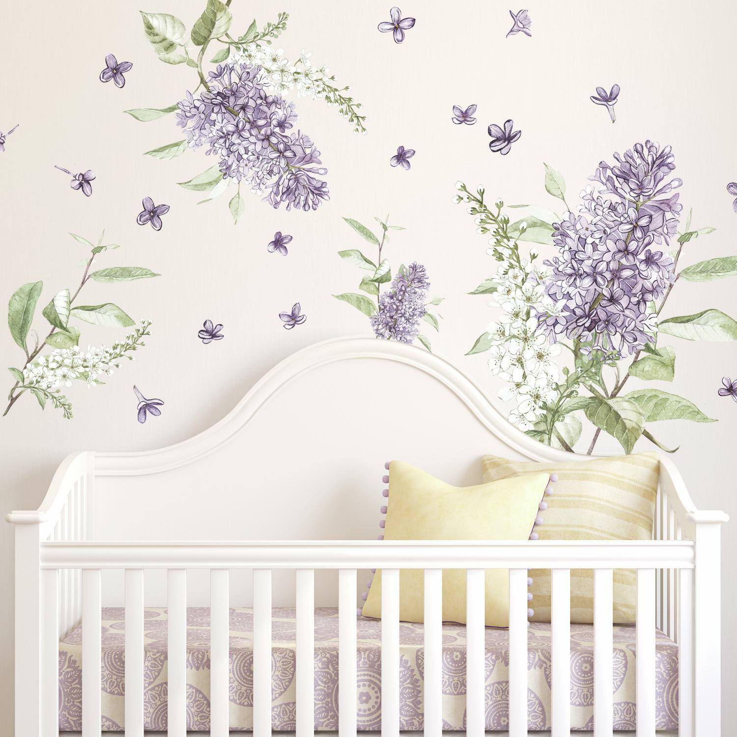 RoomMates Lilac Peel &#x26; Stick Giant Wall Decals