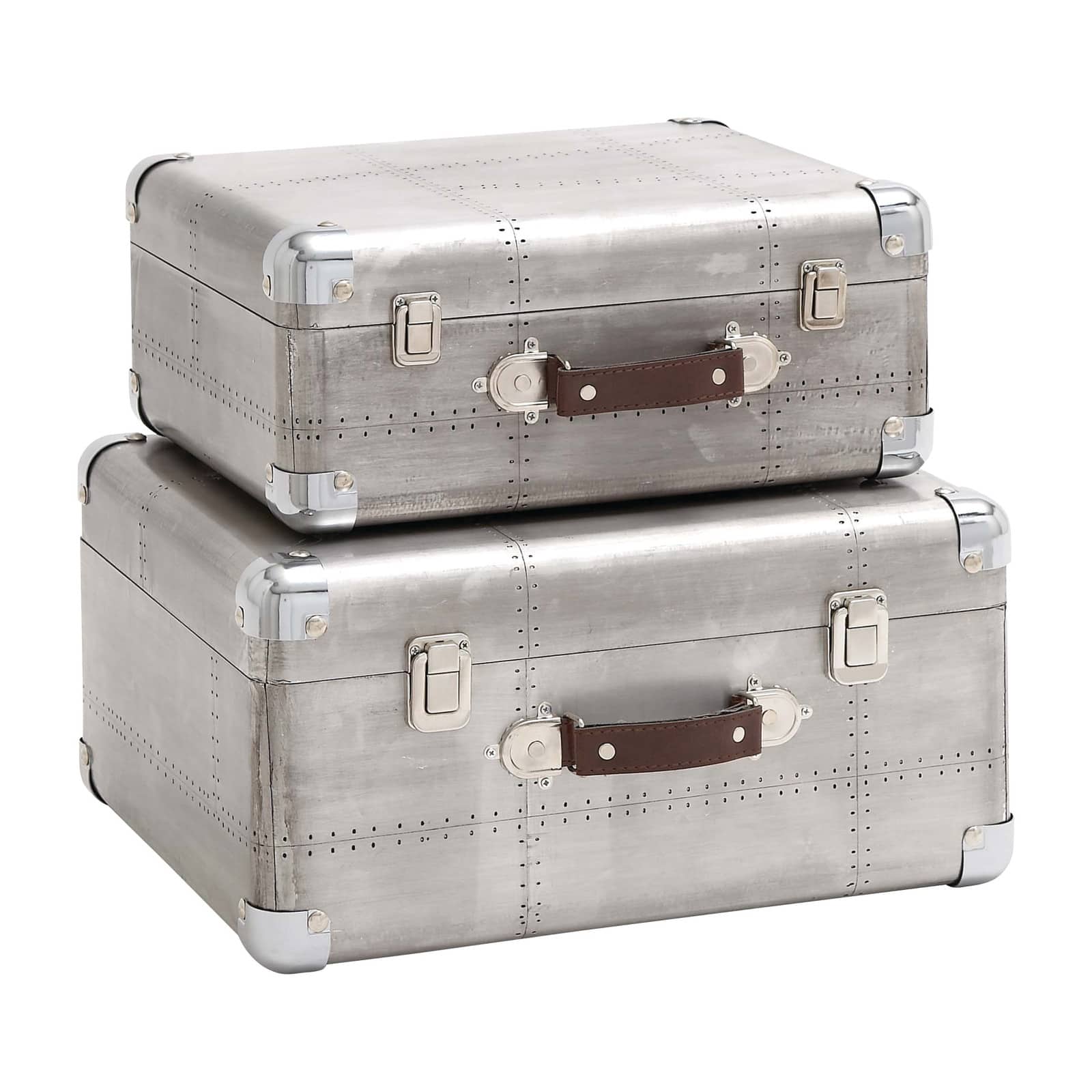 Silver Wood &#x26; Metal Farmhouse Box Set