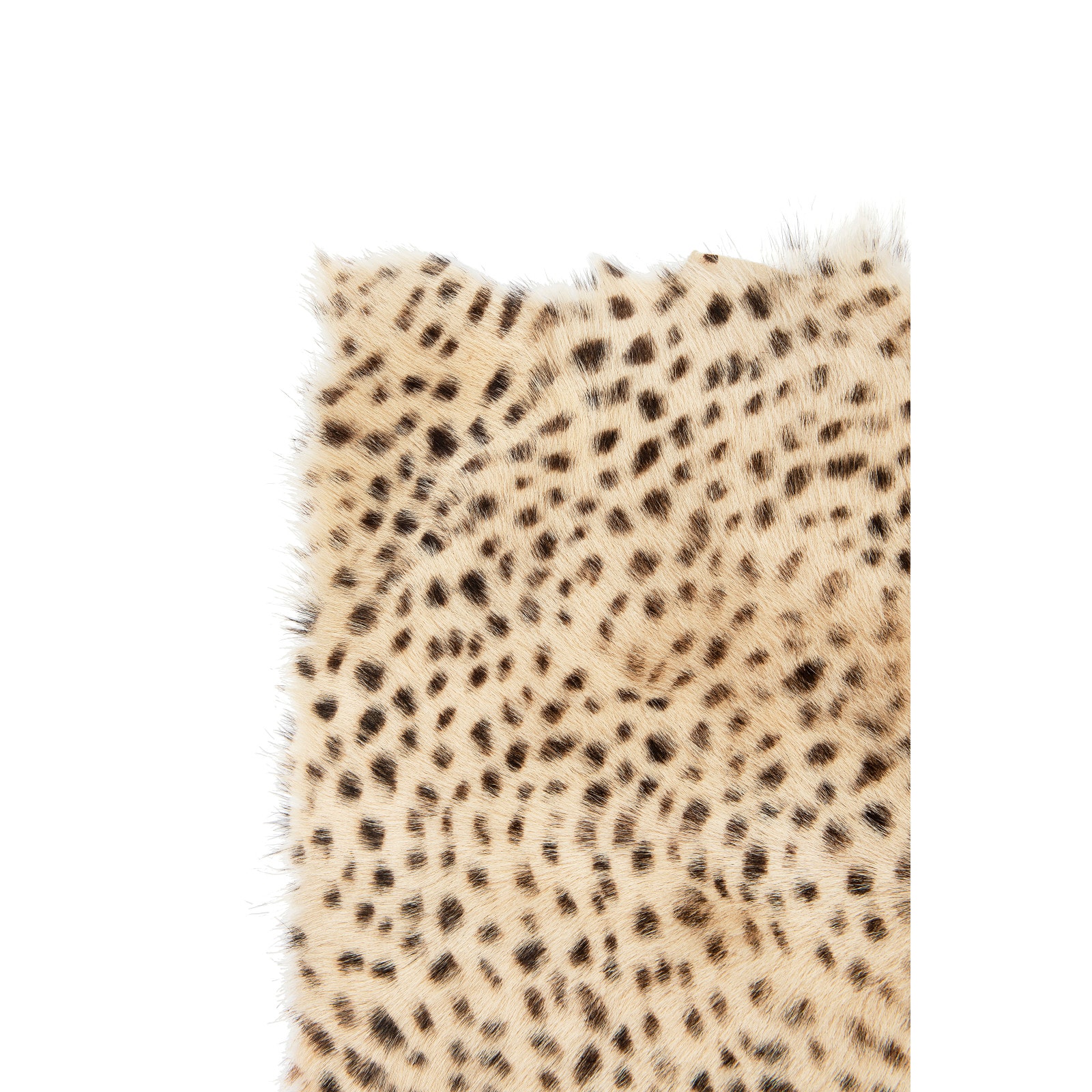 Hello Honey® Leopard Print Goat Fur Rug, 24" x 36"