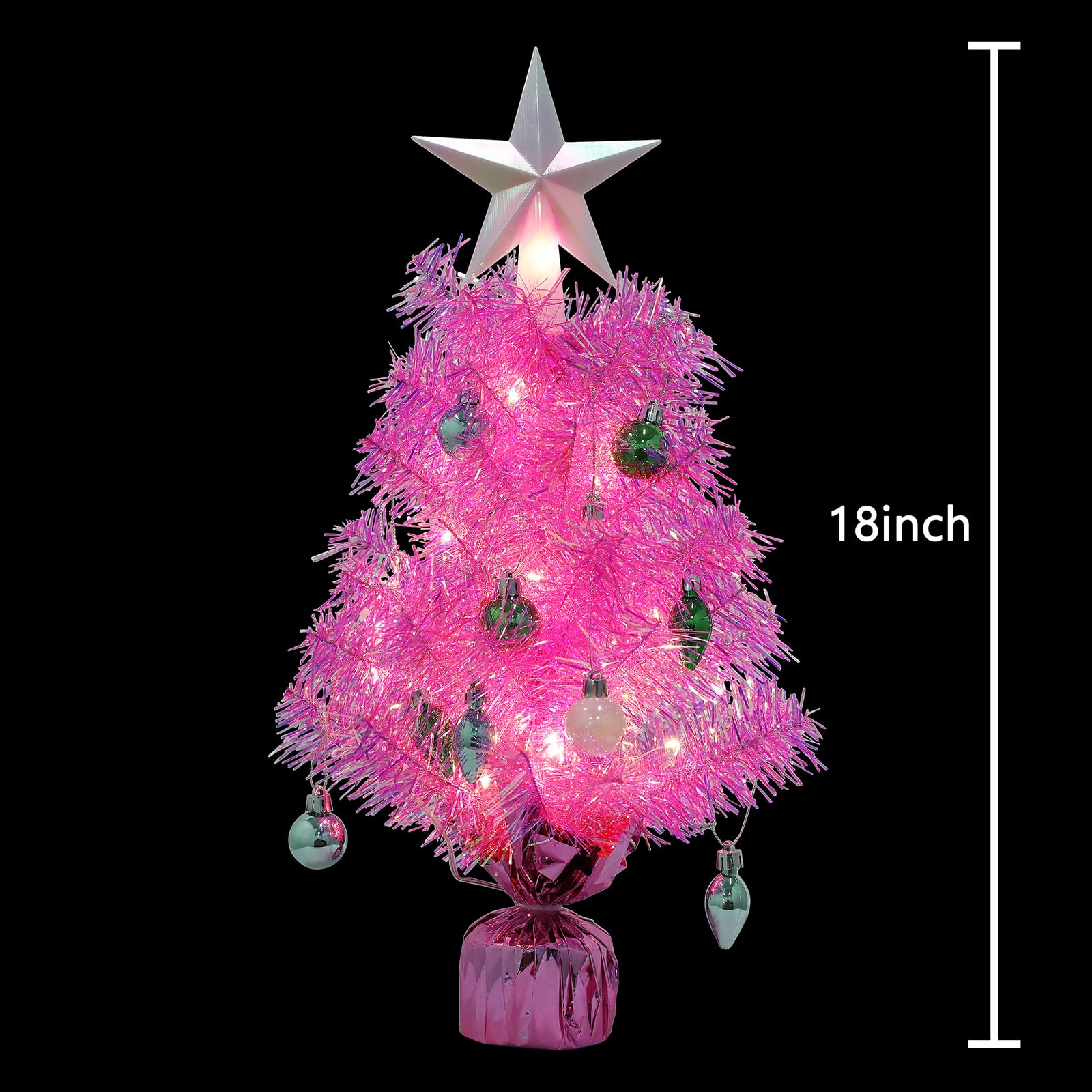 18&#x22; Pink Tinsel Tree Kit by Ashland&#xAE;