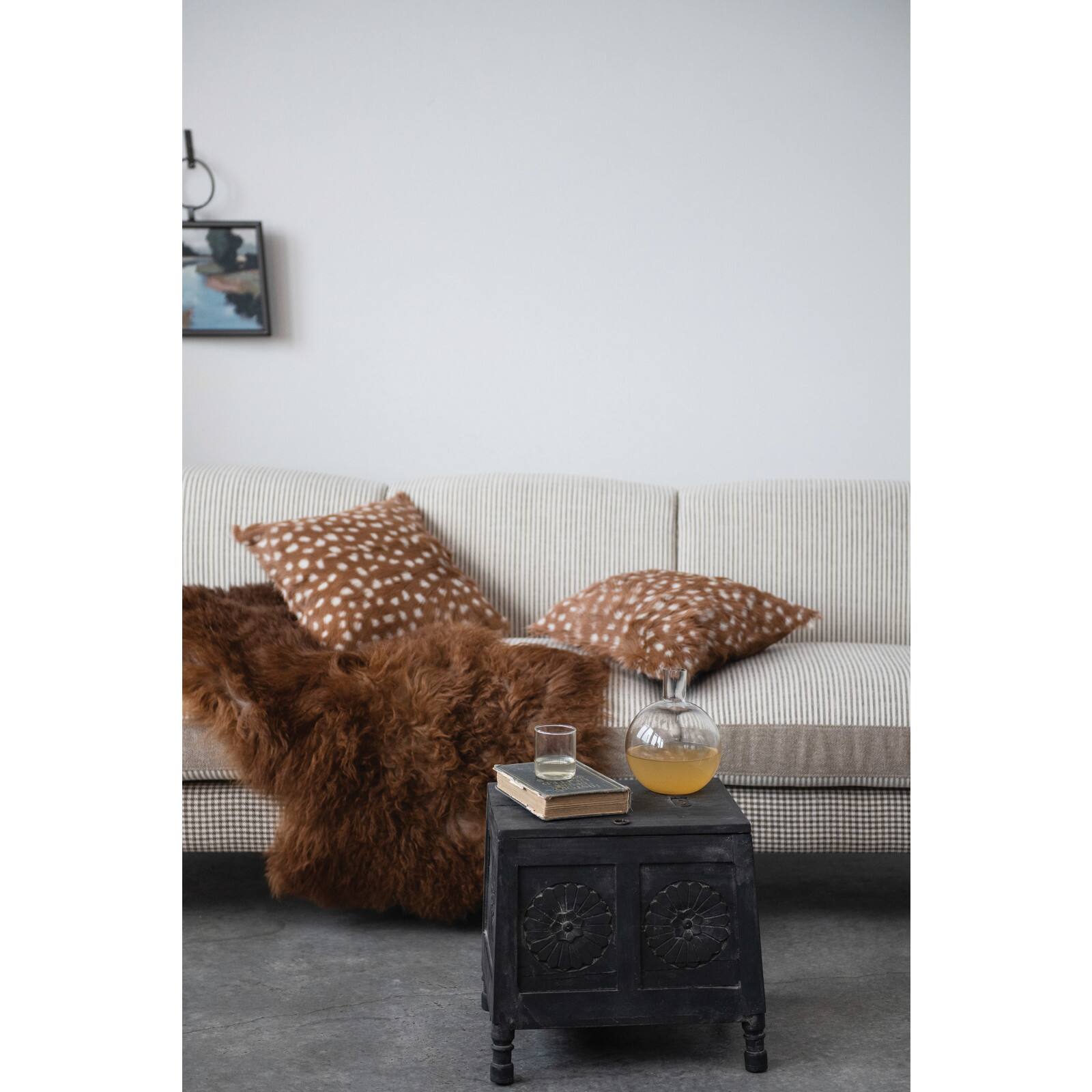 Hello Honey&#xAE; 3ft. Natural Brown Fur Rug