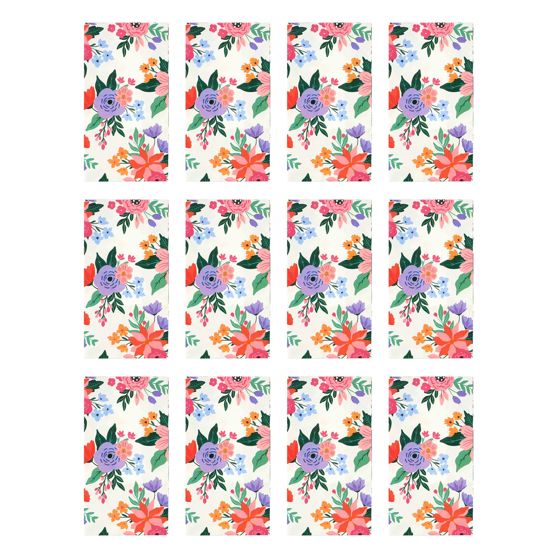 Multicolor Flowers Favour Bags, 12ct. by Celebrate It™