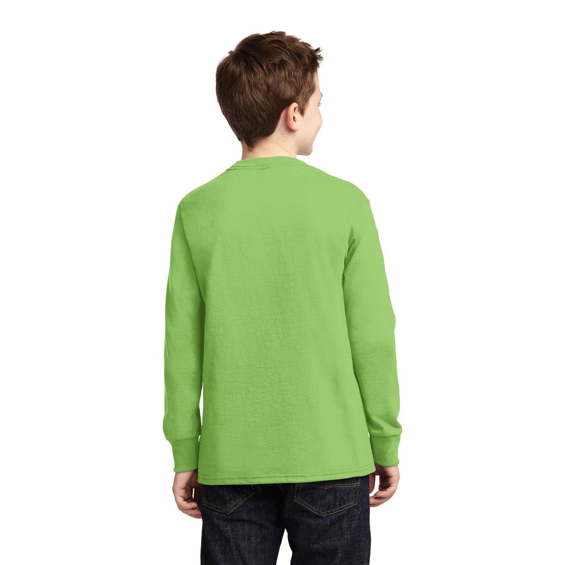 Port & Company® Youth Long Sleeve Core Cotton T-Shirt