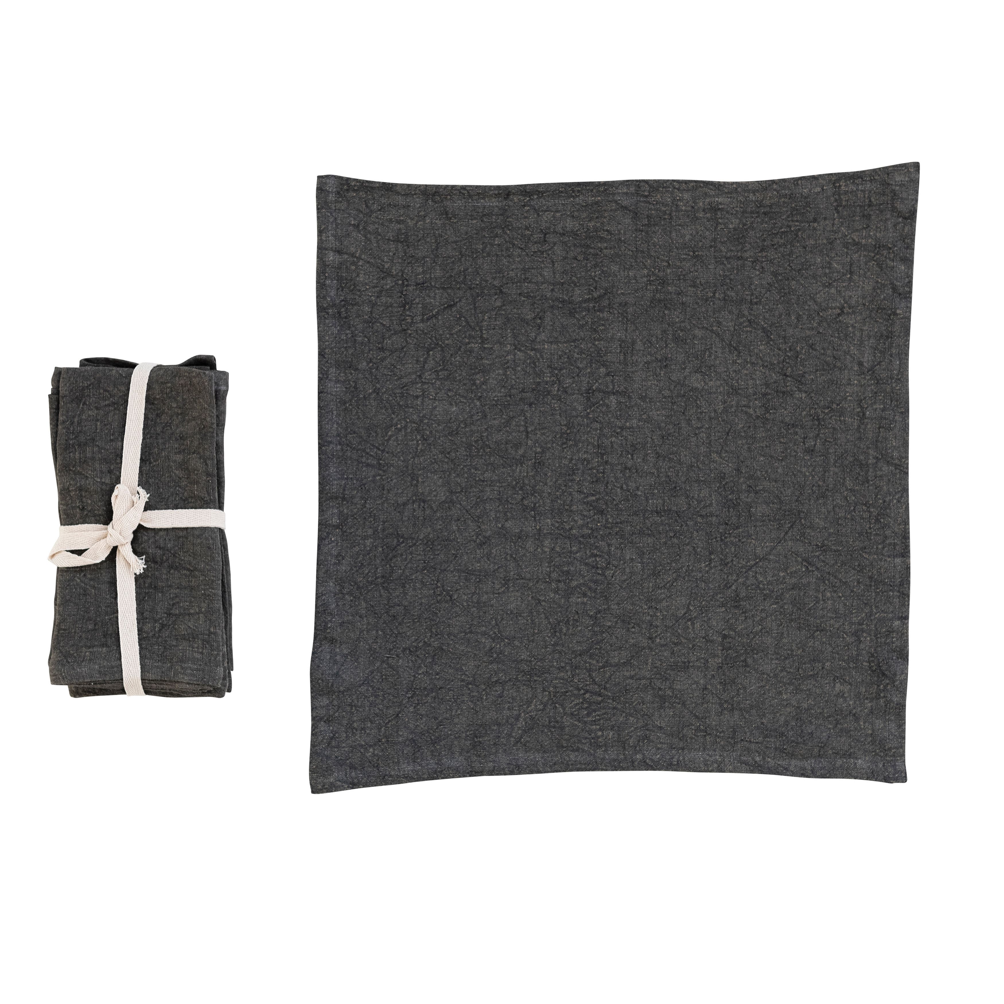 Hello Honey® 18" Square Stonewashed Linen Dinner Napkins, 4ct.