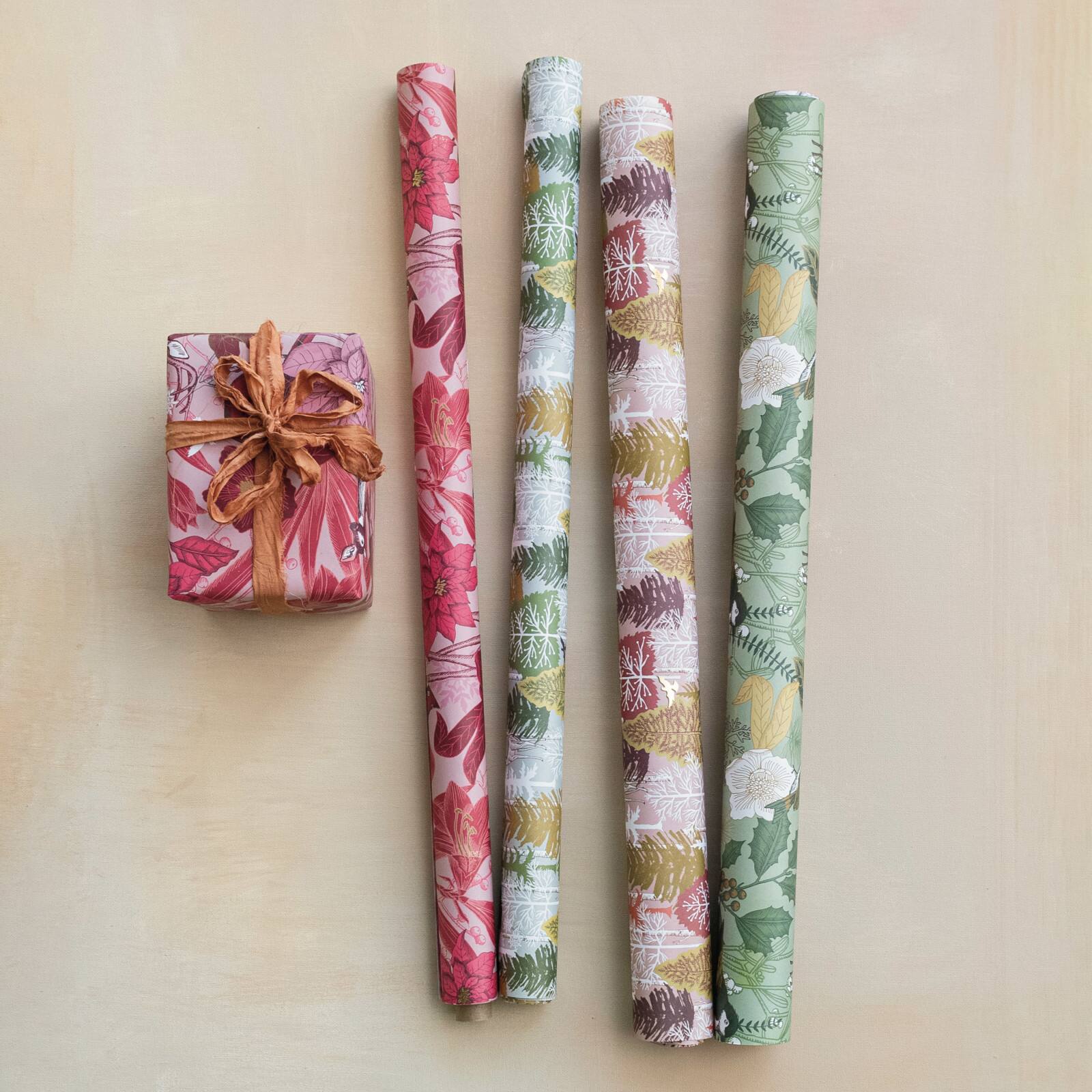 Hello Honey® 28" Wrapping Paper Sheets with Flora & Fauna Patterns, 12ct.