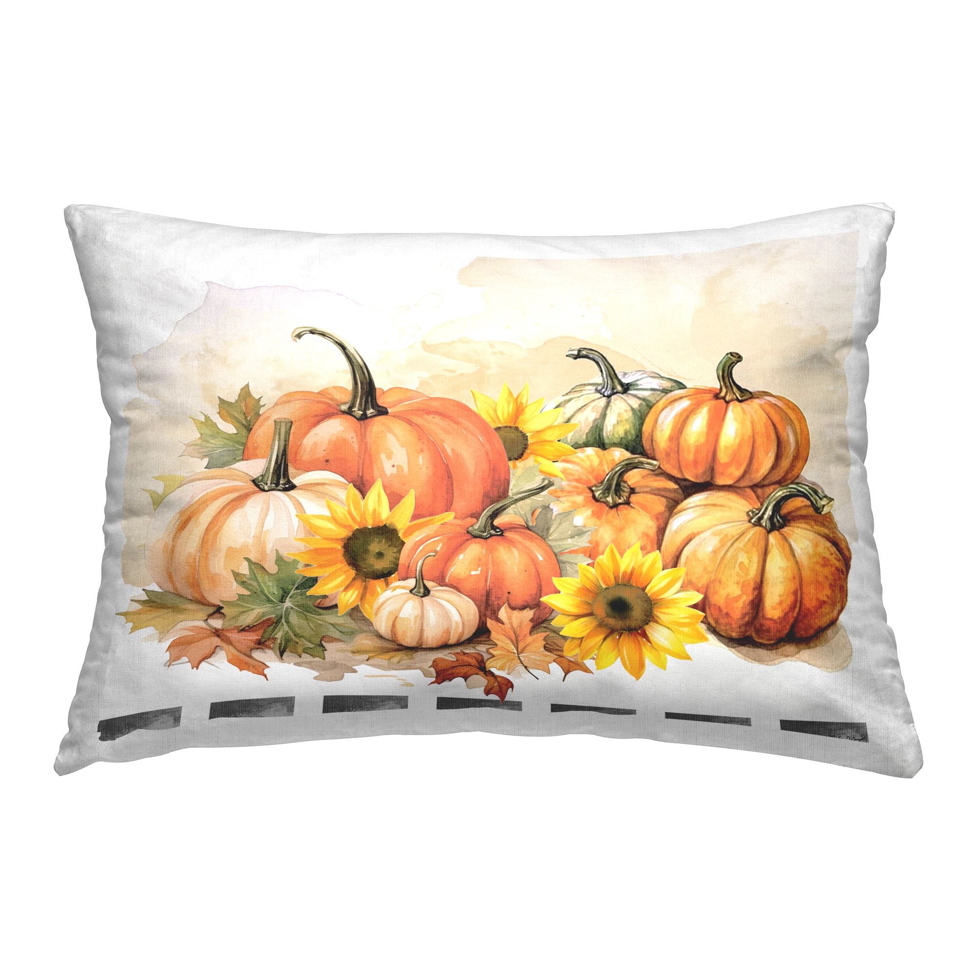 Stupell Industries Pumpkin & Sunflower Bundle Decorative Printed Throw Pillow