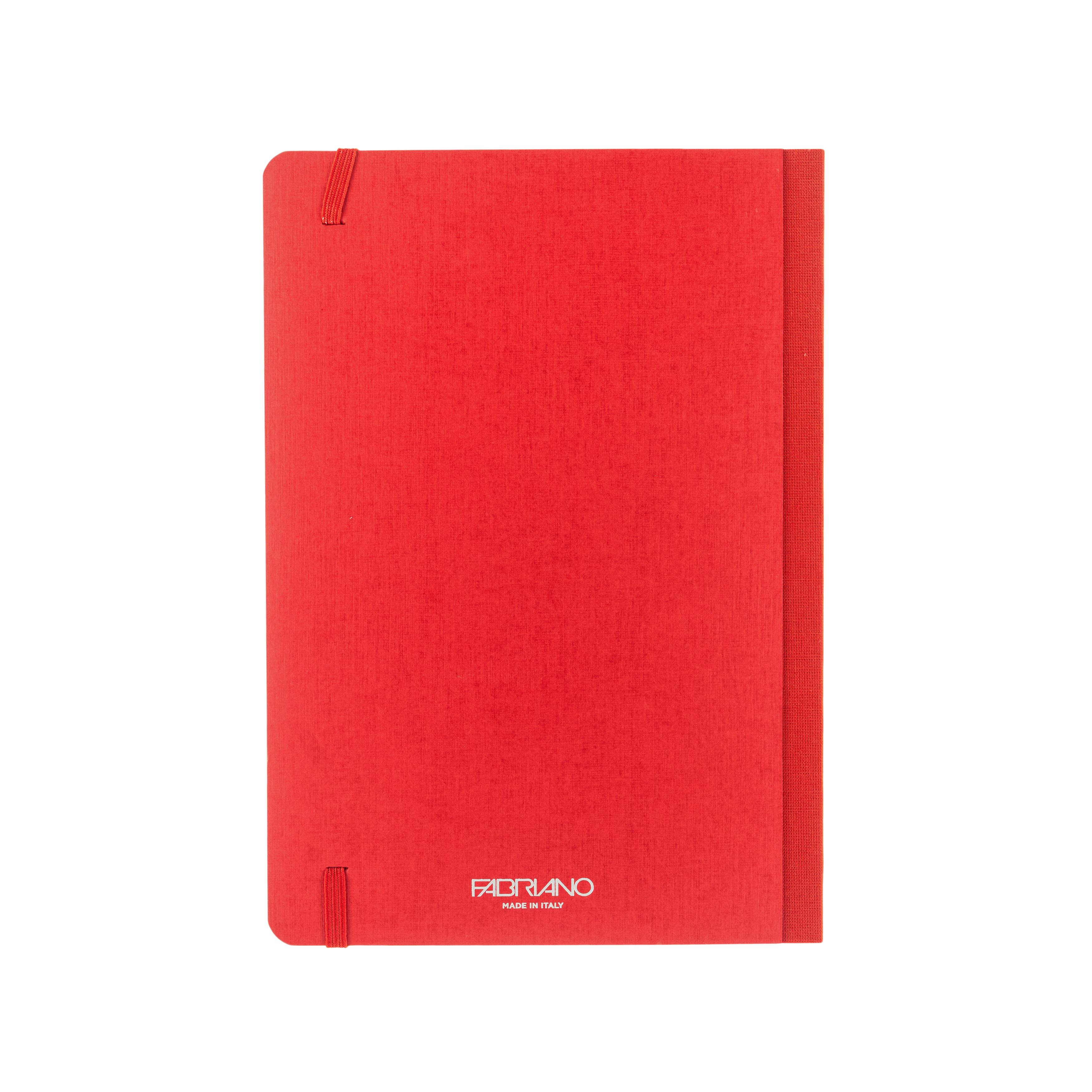 Fabriano® EcoQua Plus A5 Lined Fabric-Bound Notebook