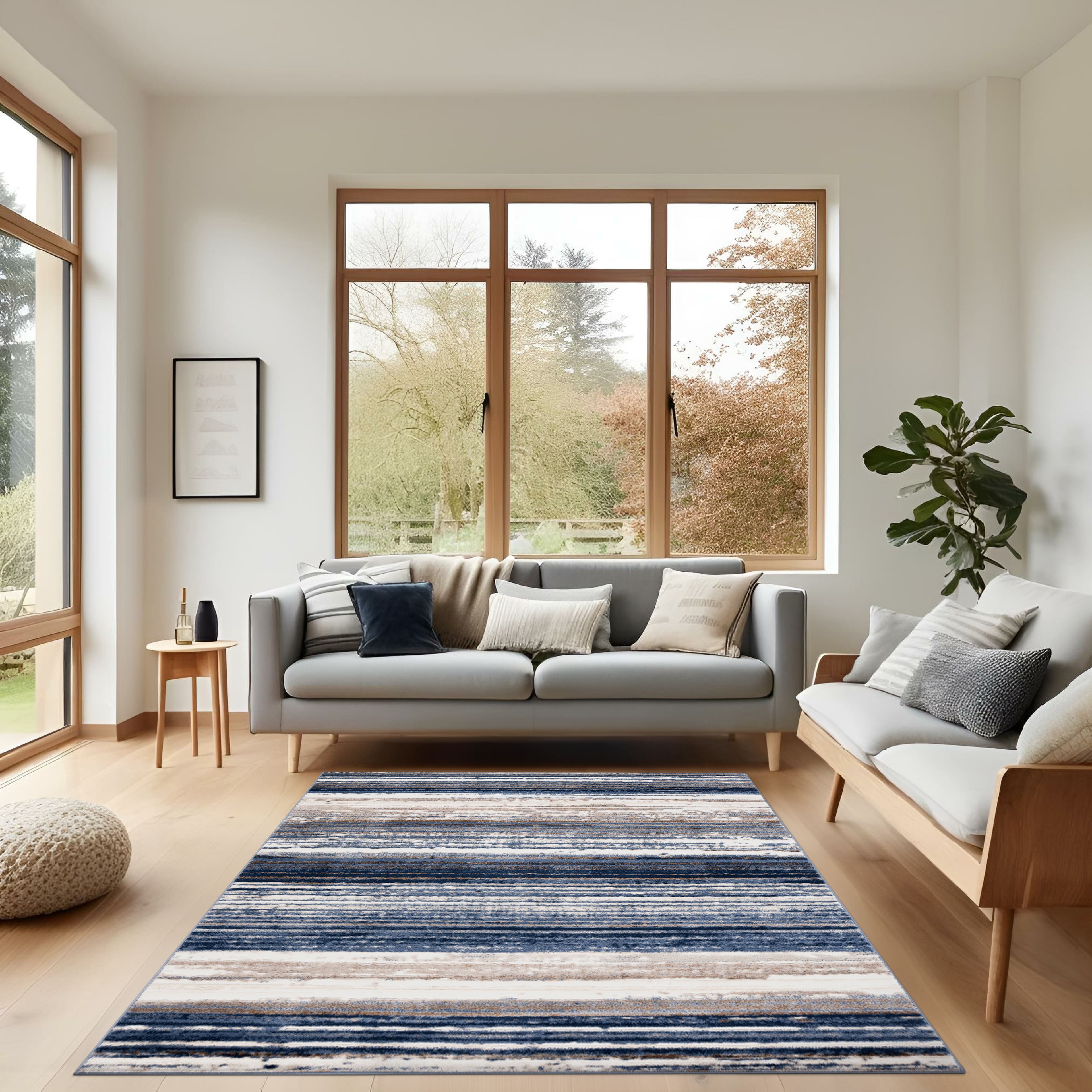 Blue Multi Stripe Area Rug by Ashland&#xAE;