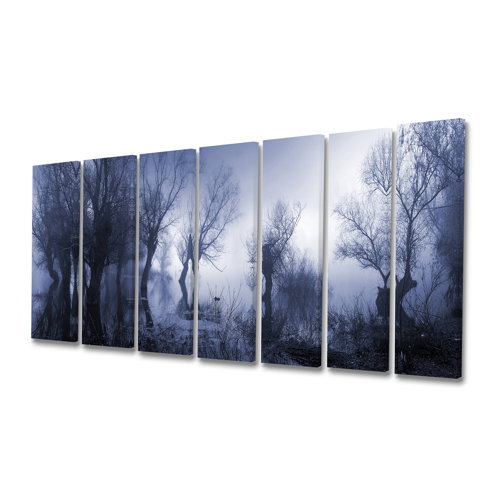 Designart - Creepy Landscape in Sepia Tones - Landscape Canvas Art Print