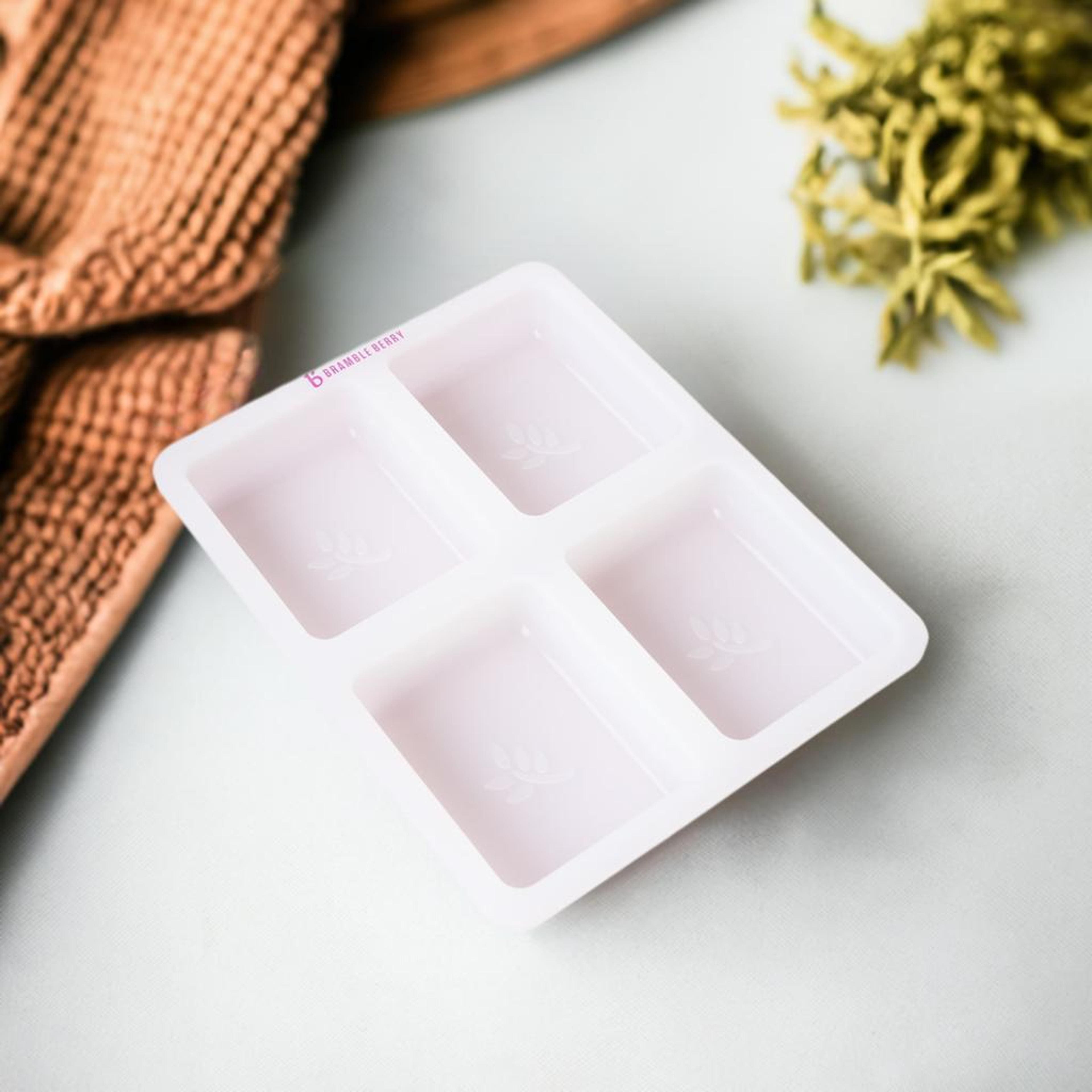 Bramble Berry 4 Cavity Classic Leaf Silicone Mold