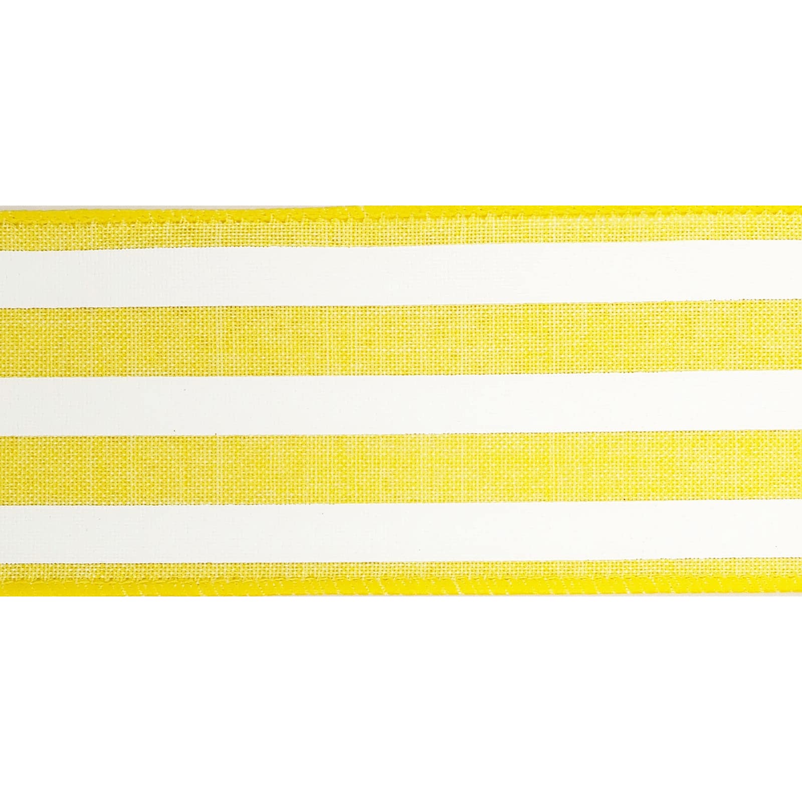 2.5&#x22; Faux Linen Wired Thick Striped Ribbon by Celebrate It&#x2122; D&#xE9;cor
