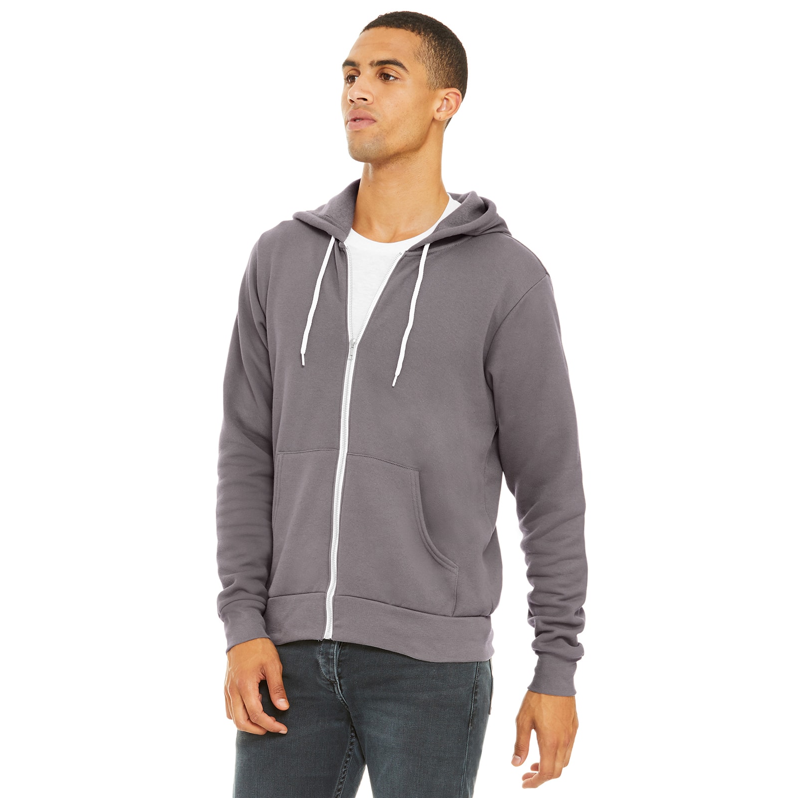 BELLA+CANVAS® Cotton Fleece Full-Zip Adult Unisex Hoodie