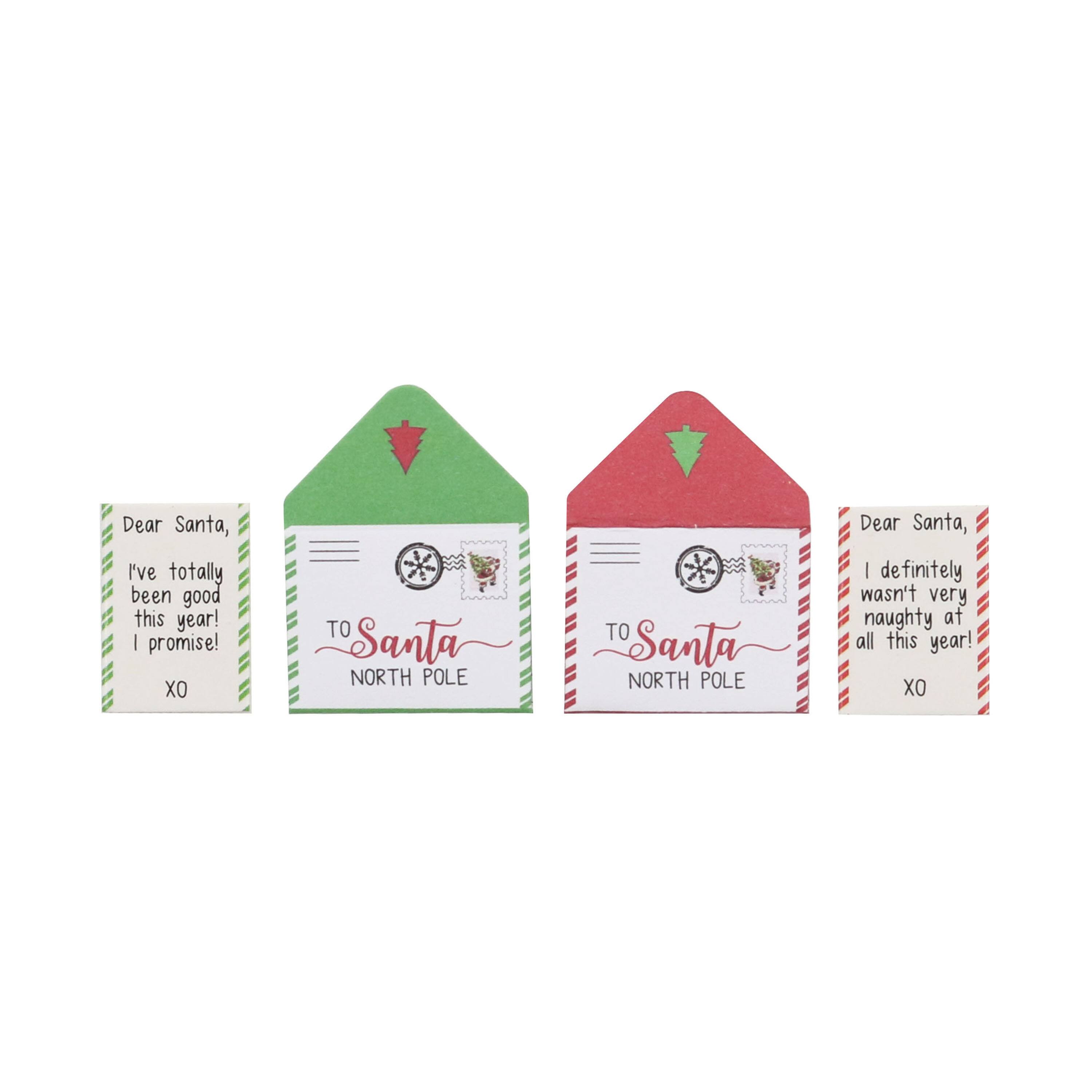 Ensemble de mini d&#xE9;corations &#xE0; th&#xE8;me de lettres au p&#xE8;re No&#xEB;l d&#x2019;Ashland