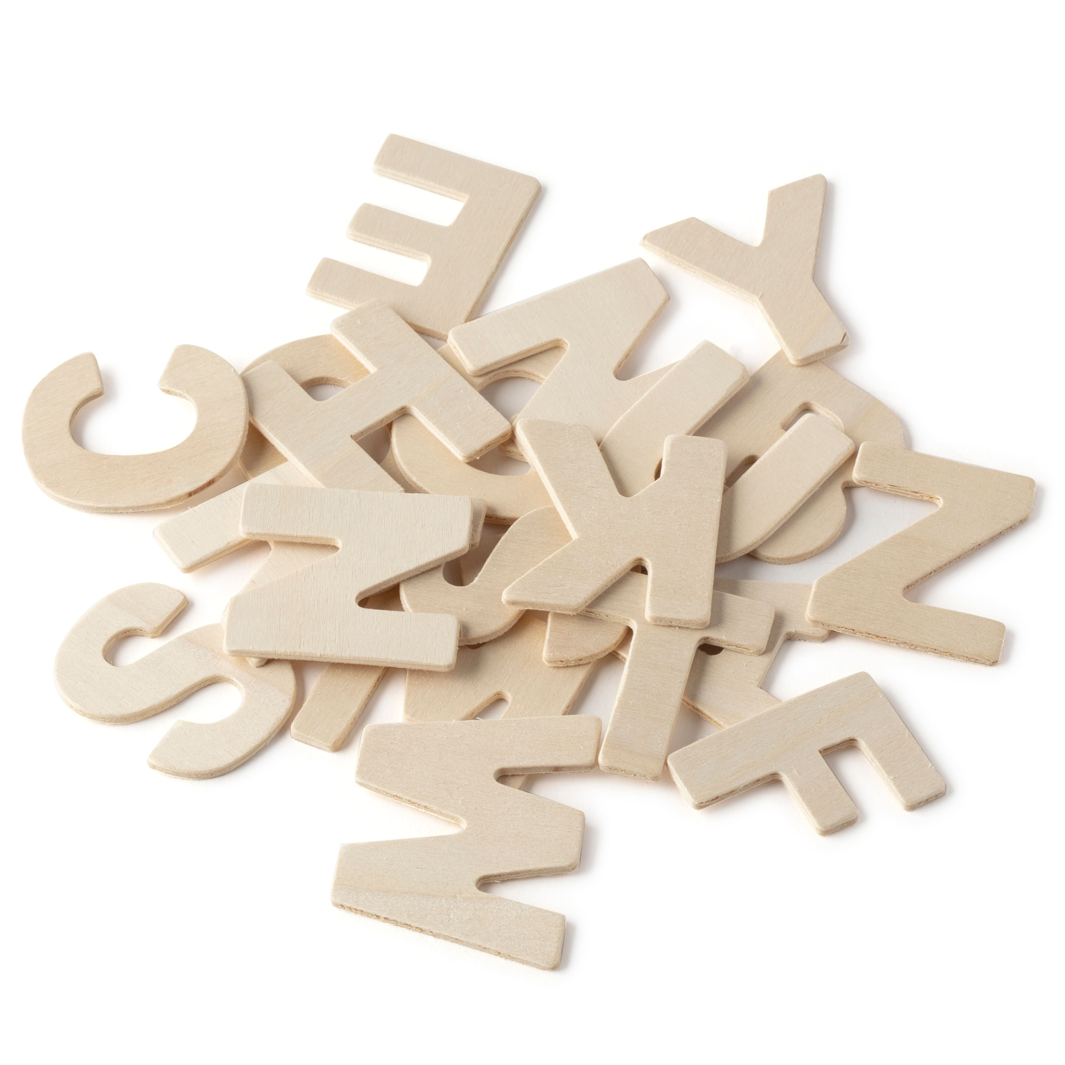 6 Packs: 36 ct. (216 total) Wood Letter Set by Make Market&#xAE;