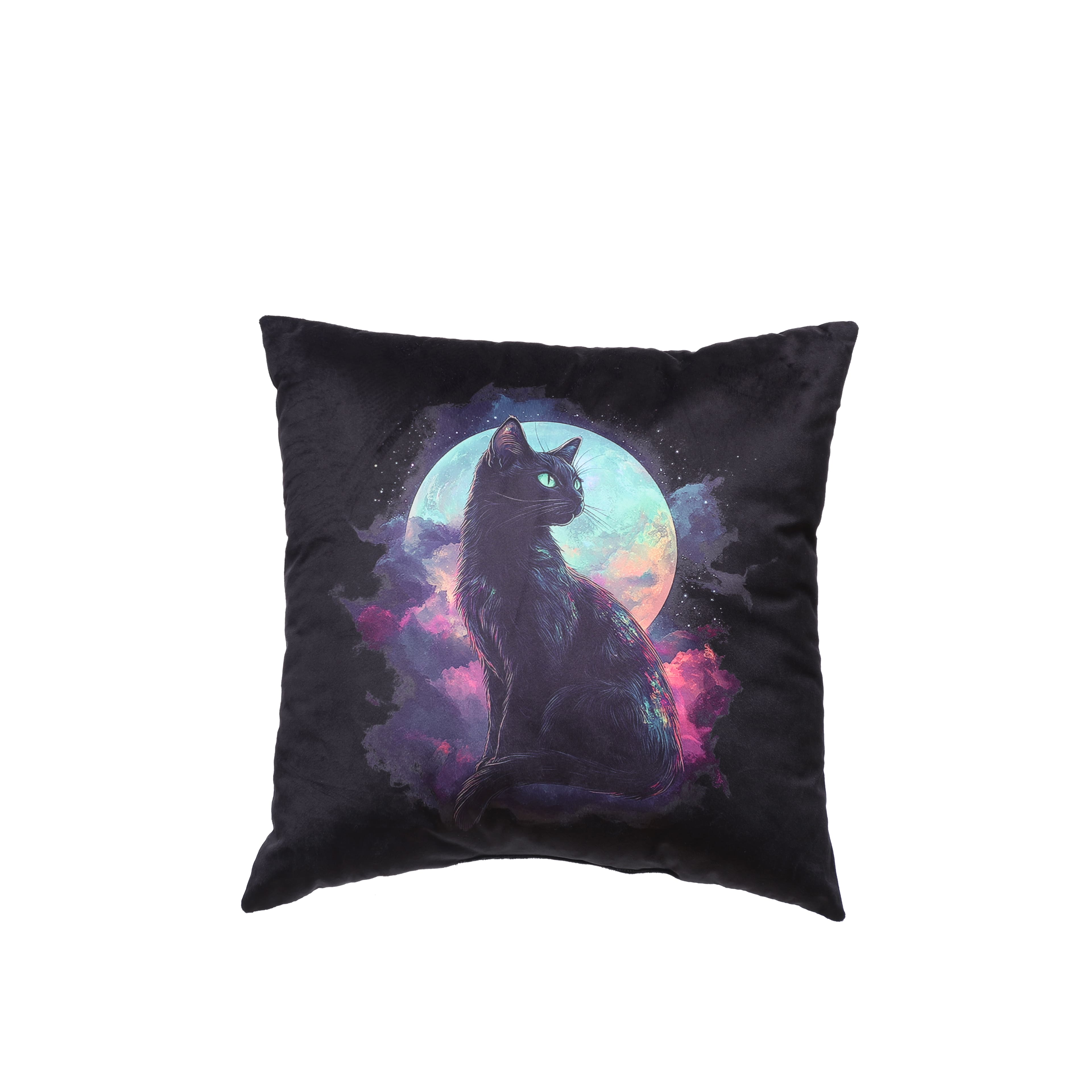 17&#x22; x 17&#x22; Cat with Moon Softline Pillow by Ashland&#xAE;
