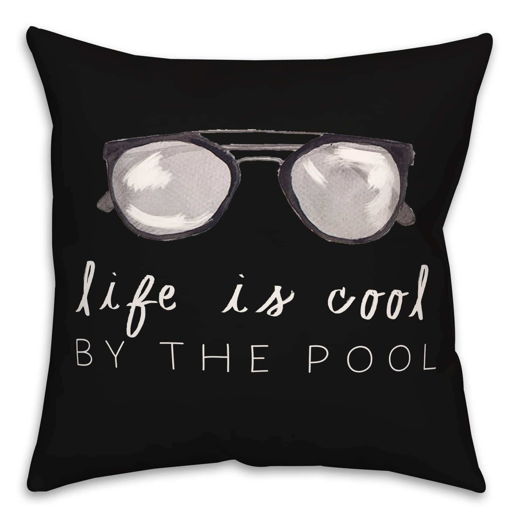 Life by the Pool Indoor/Outdoor Throw Pillow