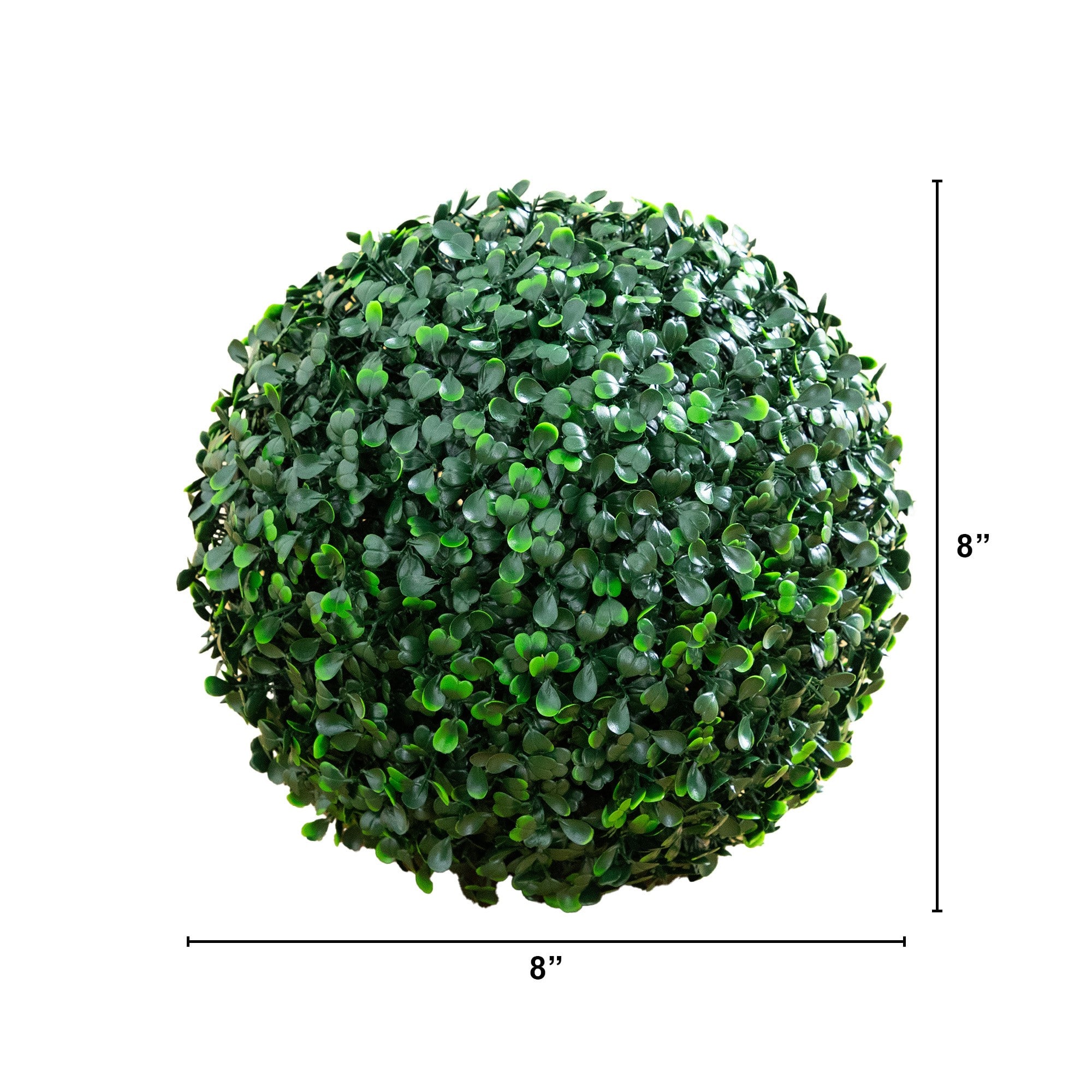 8in. UV Resistant Artificial Boxwood Ball (Indoor/Outdoor) - Set of 4