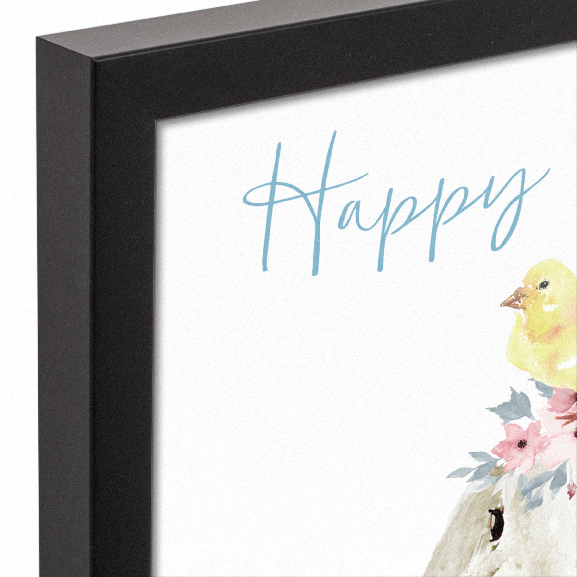 Easter Friends Stack 13.73&#x22; x 19.73&#x22; Black Framed Canvas