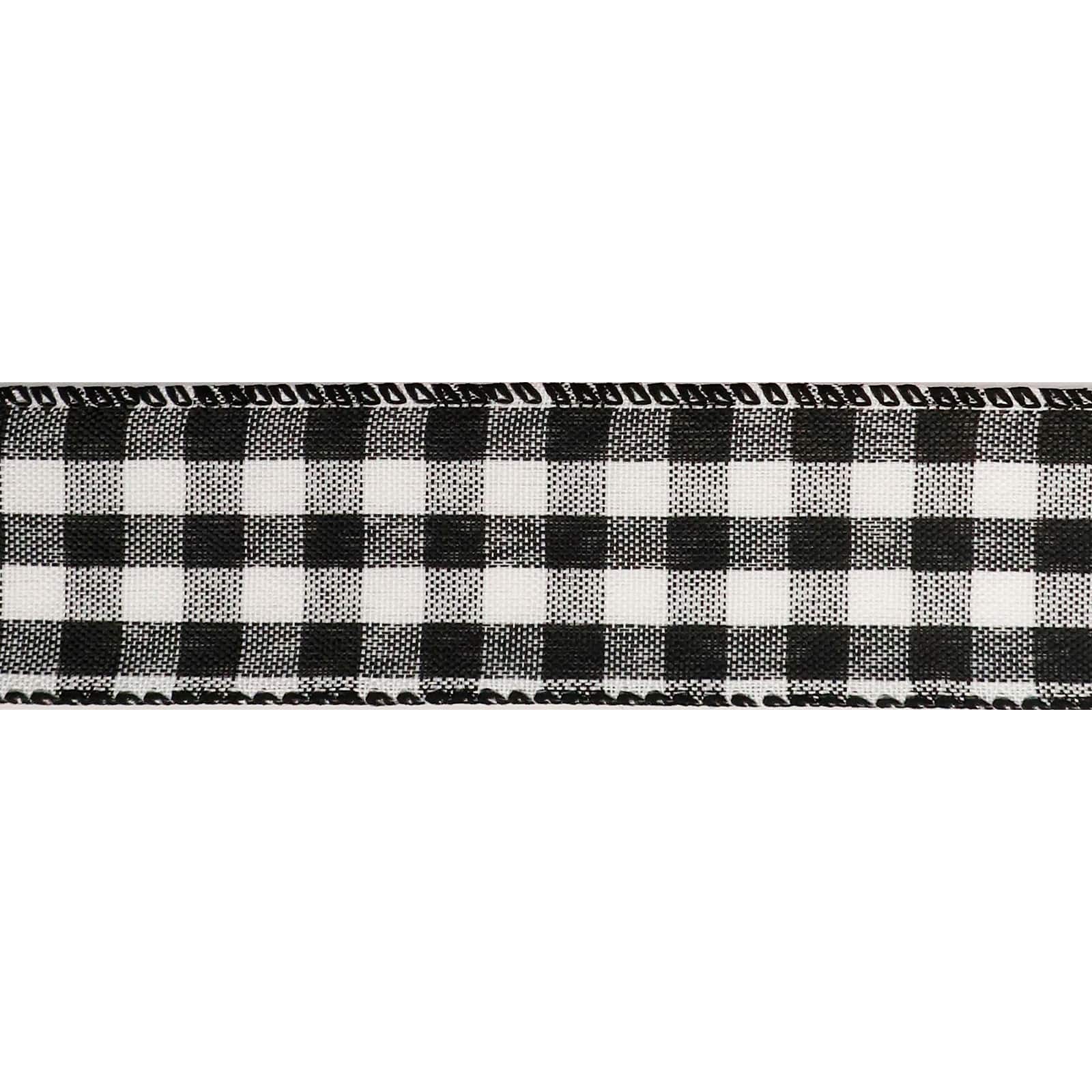 12 Pack: 1.5" x 10yd. Wired Gingham Ribbon by Celebrate It™