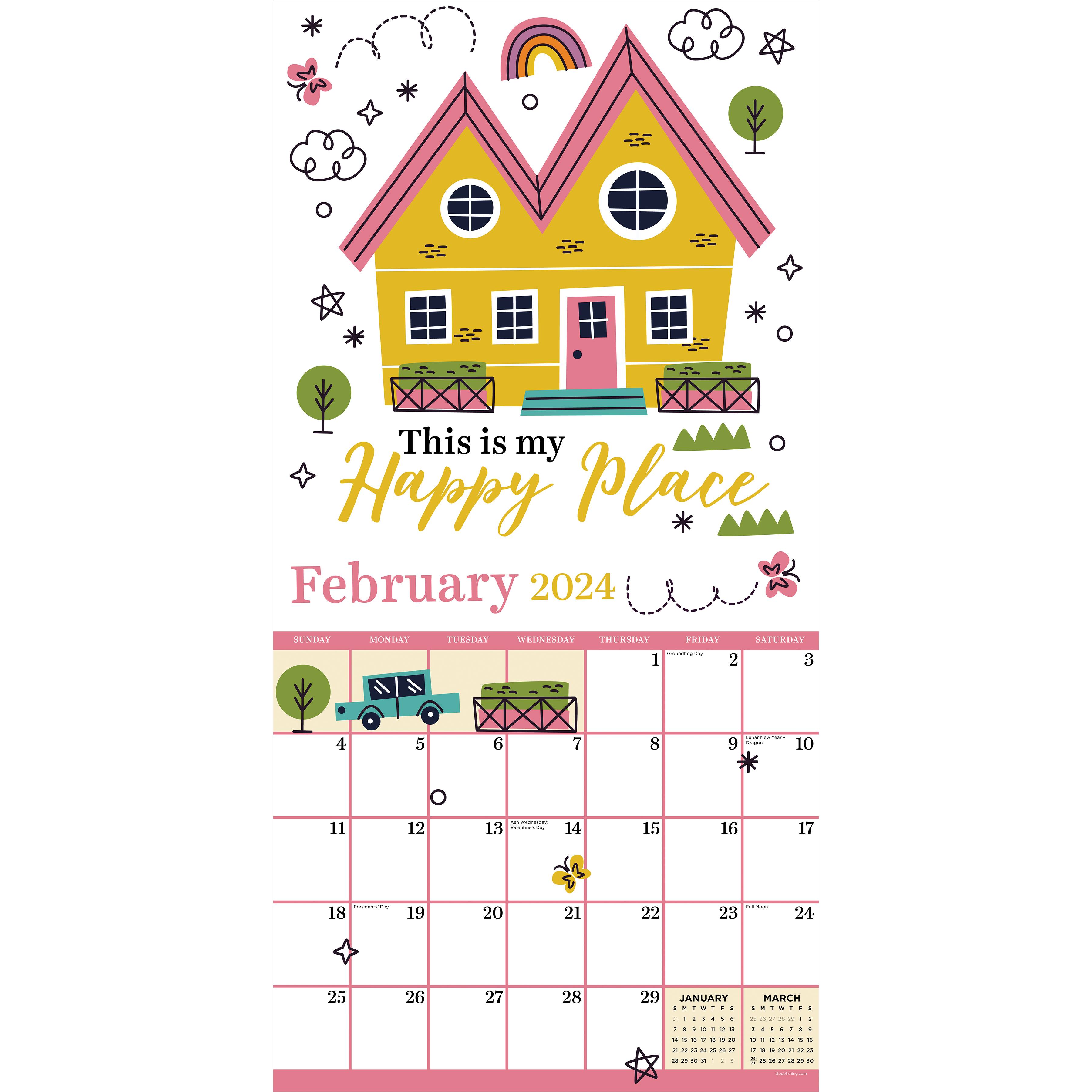 TF Publishing 2024 Home Sweet Home Farm House Wall Calendar