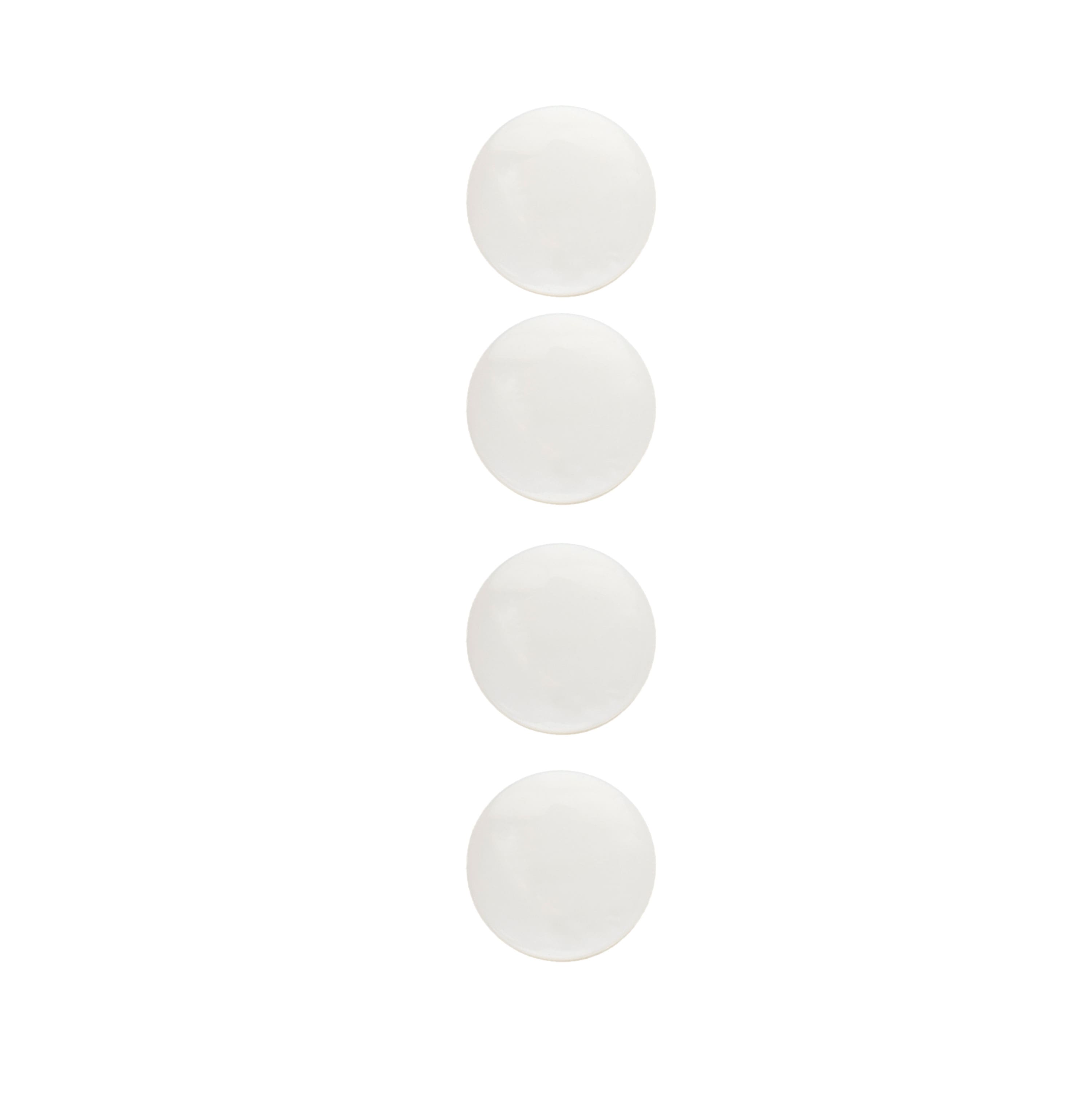 LaMode&#xAE; 1/2&#x22; White Marbled Shank Buttons, 4ct.