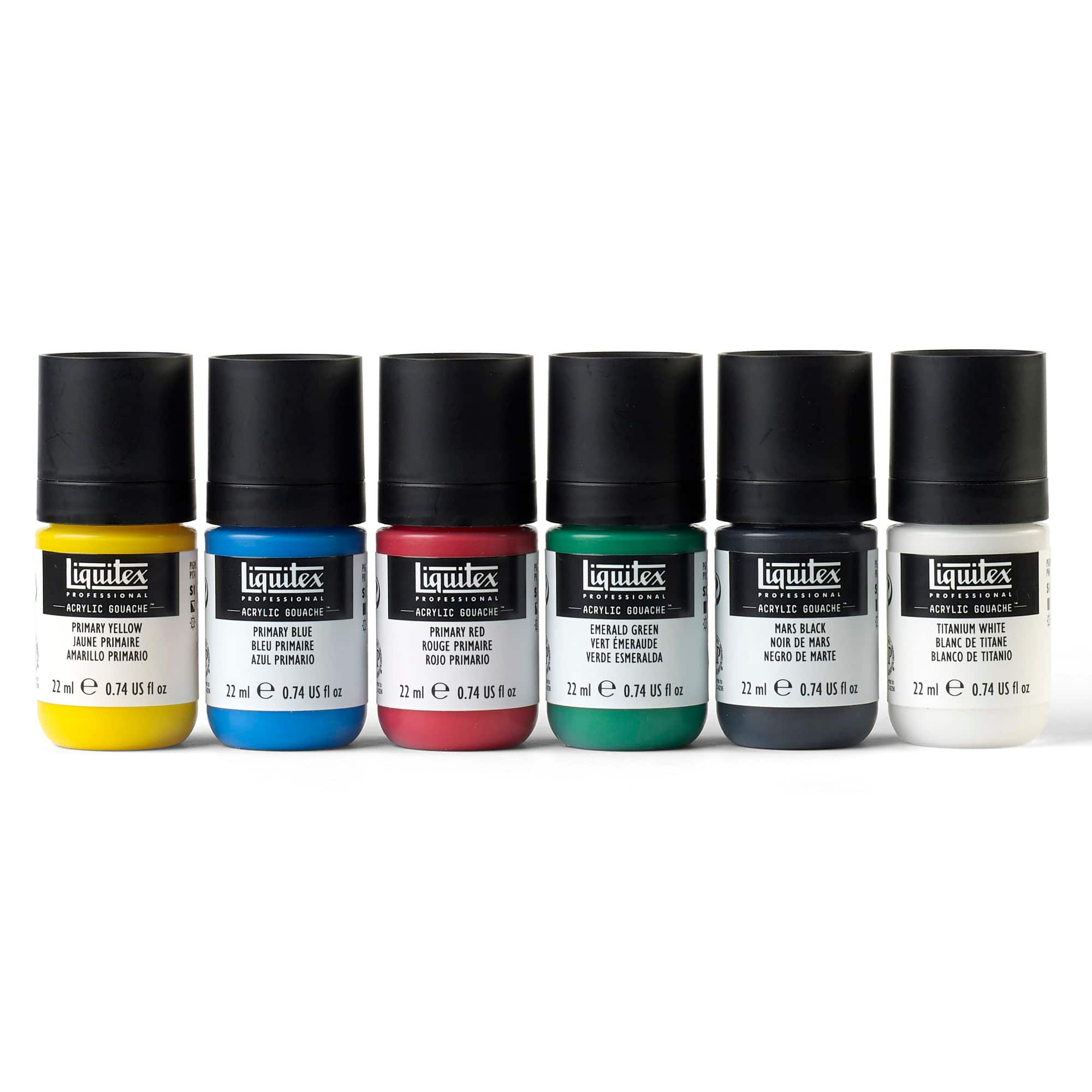 Liquitex® Professional Primaries 22mL Acrylic Gouache, 6ct.