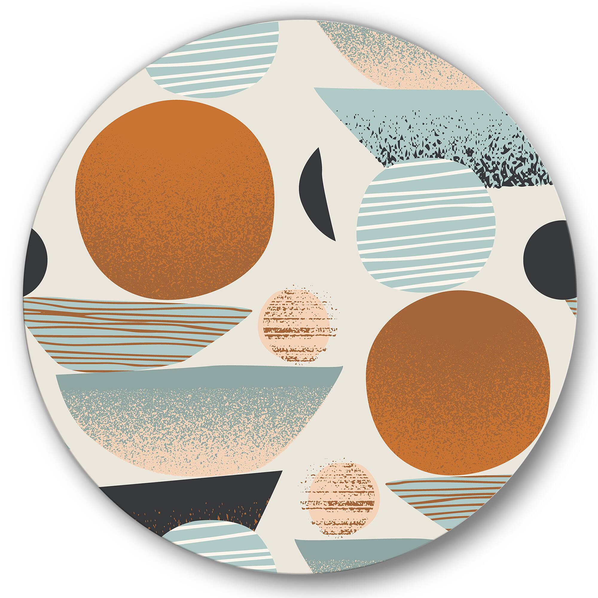 Designart - Retro Shapes With Abstract Suns and Moons I