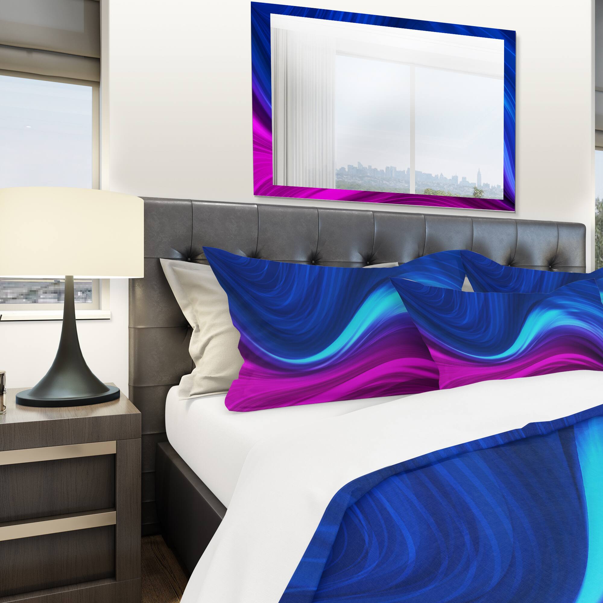 Designart &#x27;Synchronicity&#x27; Modern &#x26; Contemporary Bedding Set - Duvet Cover &#x26; Shams