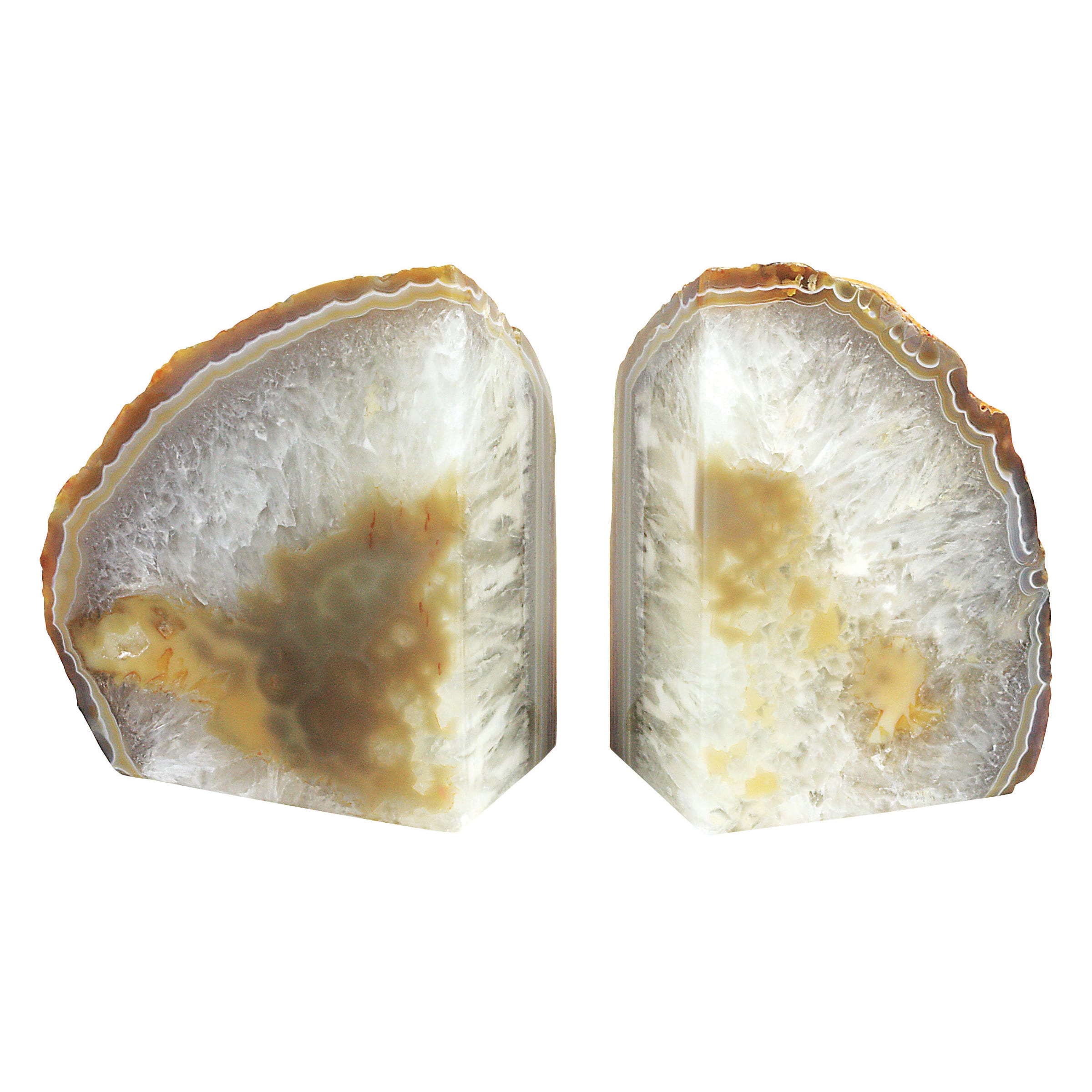 Natural Agate Bookends Set of 2