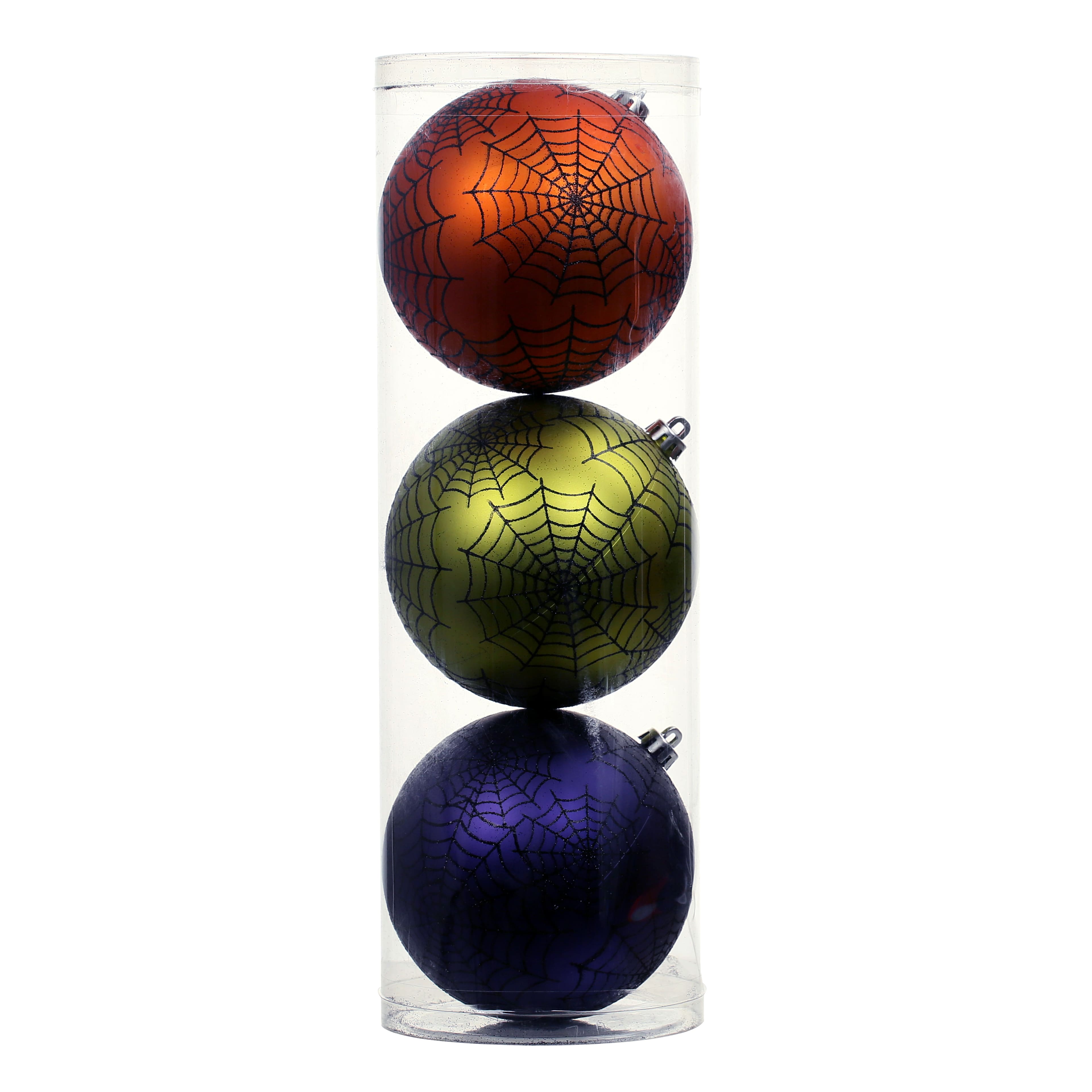 4.75&#x22; Spiderweb Ball Ornament Set by Ashland&#xAE;