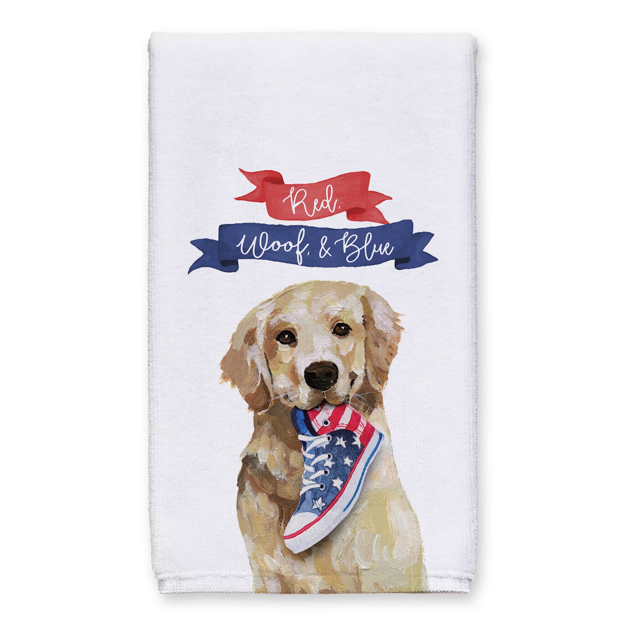 Red, Woof & Blue Pup Tea Towel Set