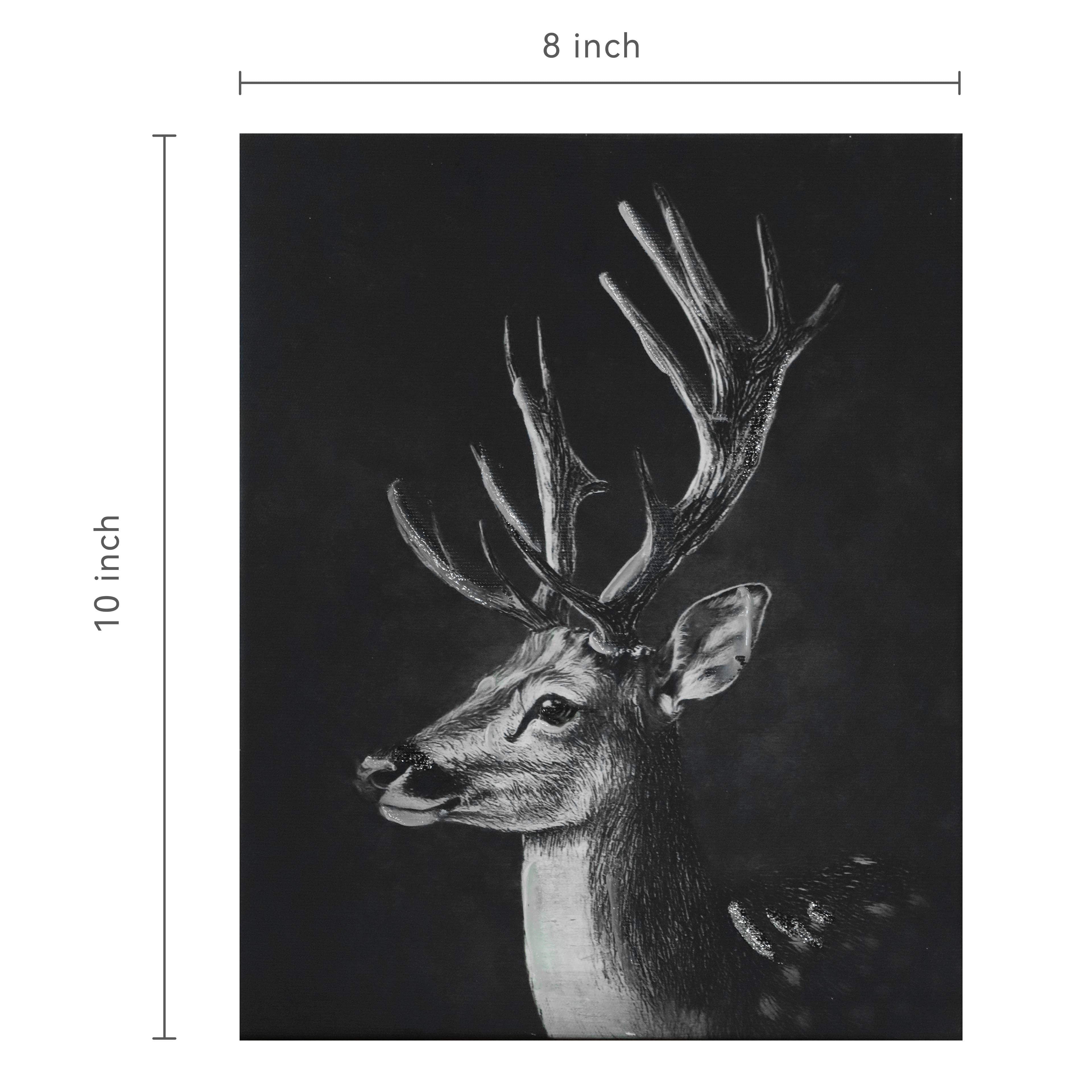 8&#x22; x 10&#x22; Reindeer Canvas Wall D&#xE9;cor by Ashland&#xAE;