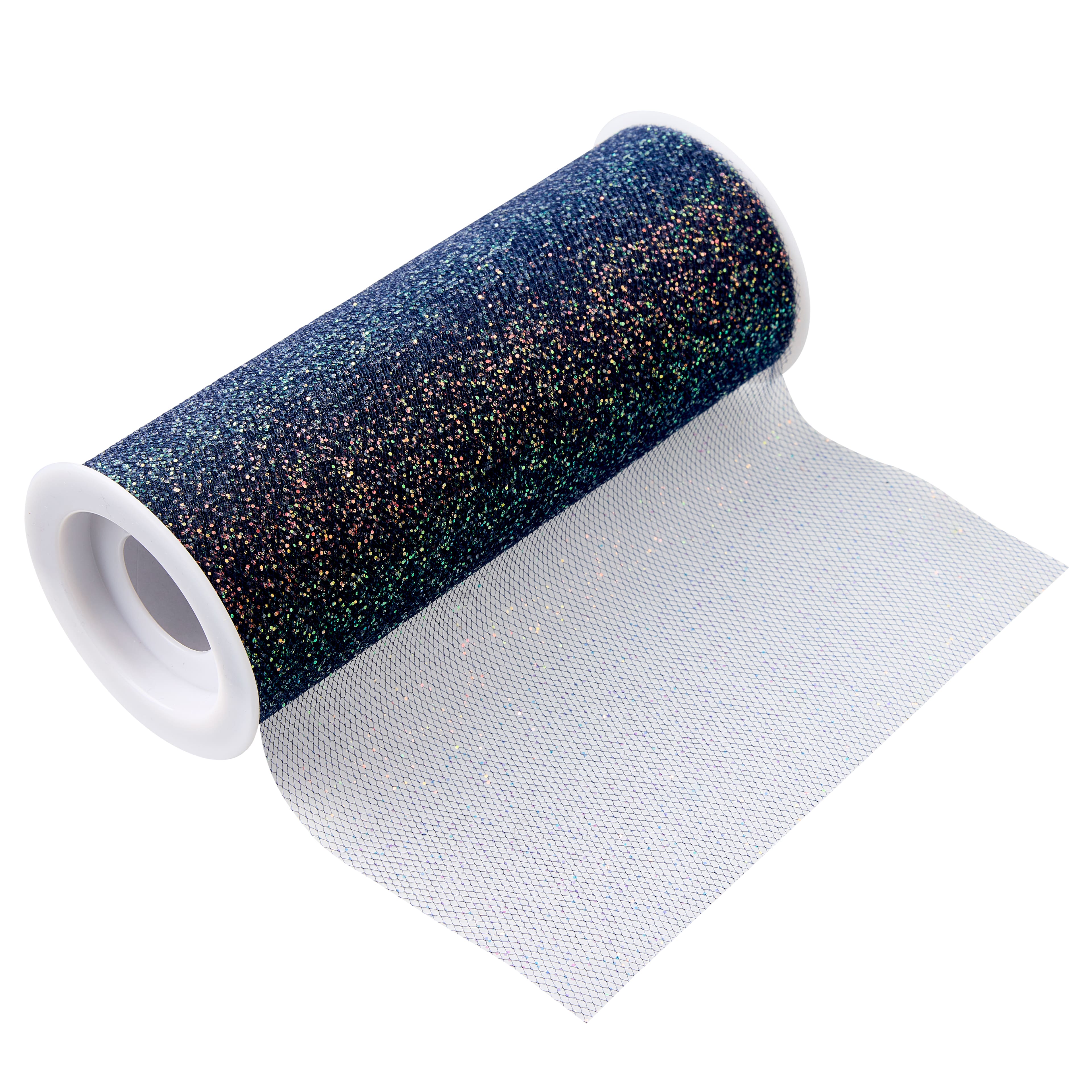12 Pack: 6" x 8yd. Iridescent Chunky Glitter Tulle by Celebrate It™
